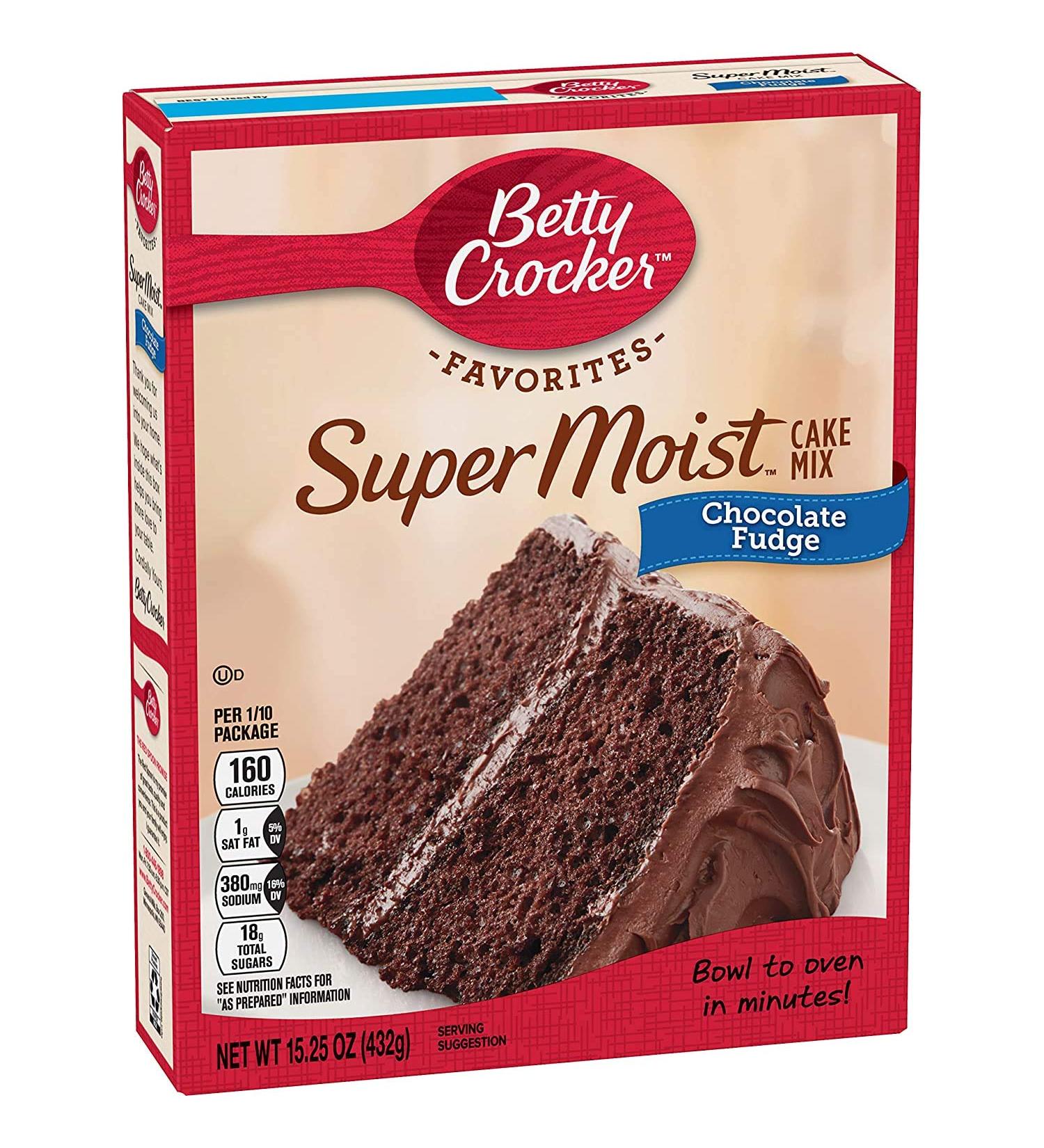 Betty Crocker Choc. Fudge Cake Mix 15.25 oz. (432 g) Fudge 432 g (Pack of 1)
