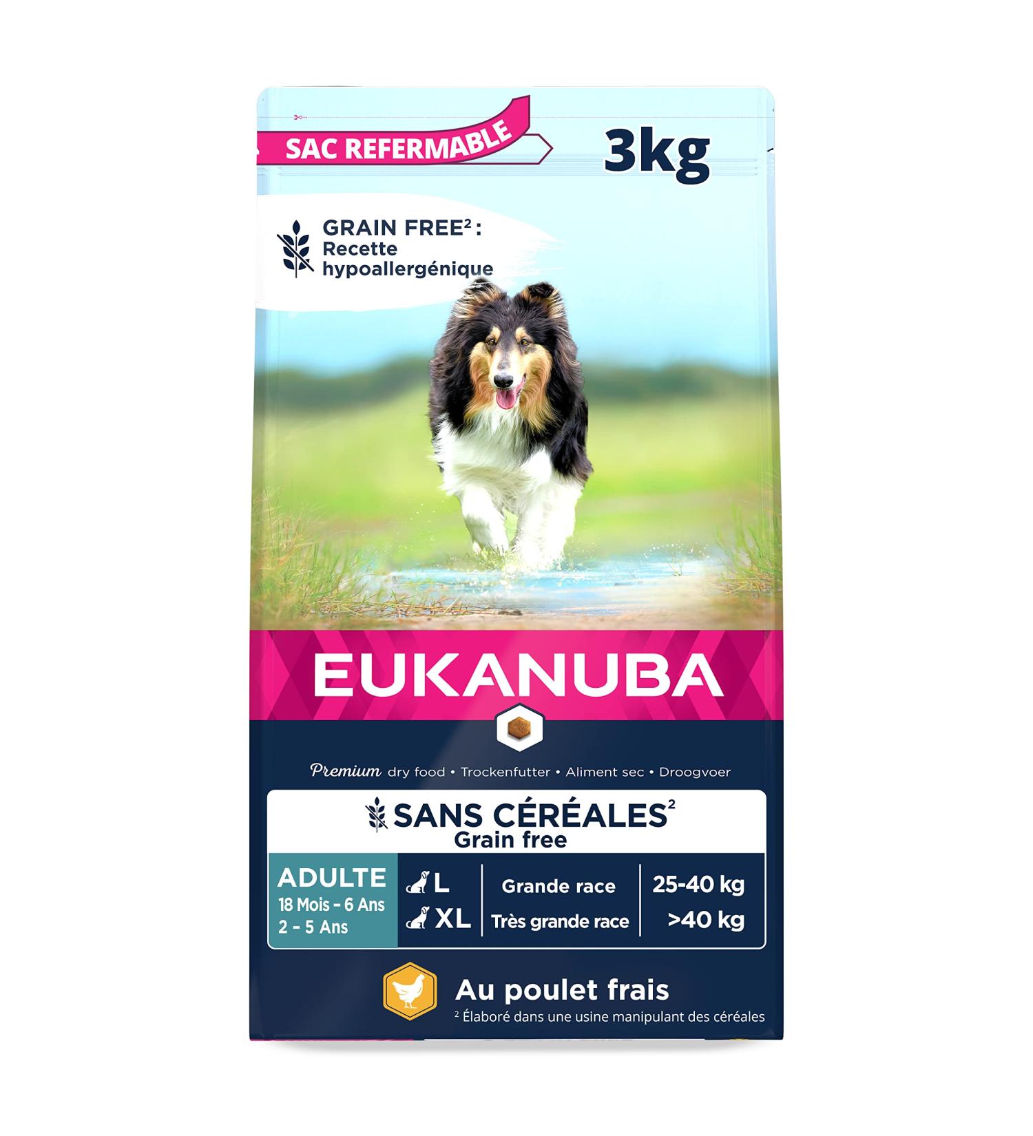 Eukanuba Dog Grain Free Adult L Chicken 3 kg - Buy Online on GoSupps.com