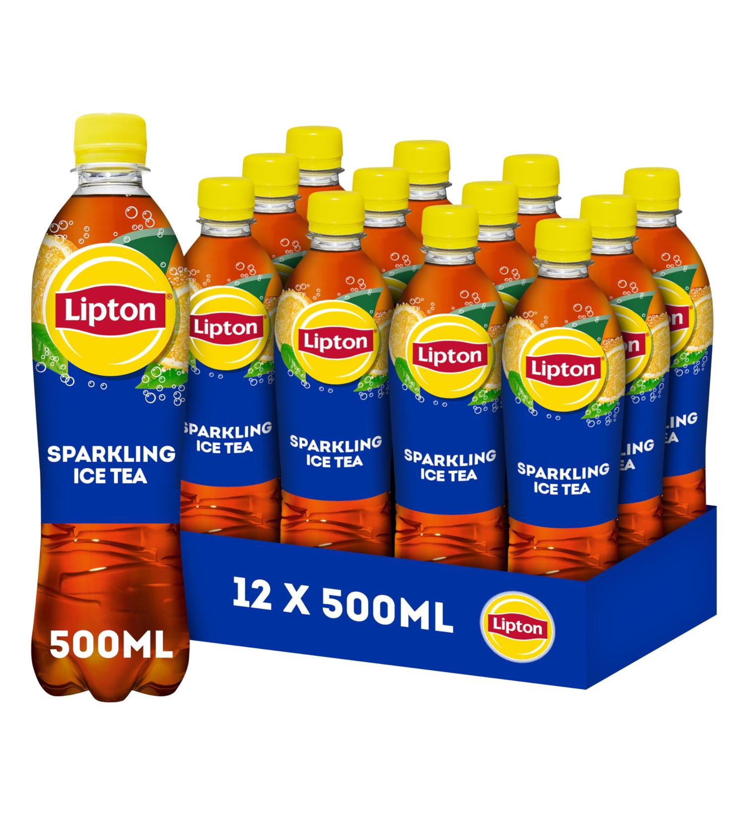 Unilever Lipton Original Ice Tea Sparkling a wonderfully refreshing ice tea 12 x 500 ml Value pack - Buy Online on GoSupps.com