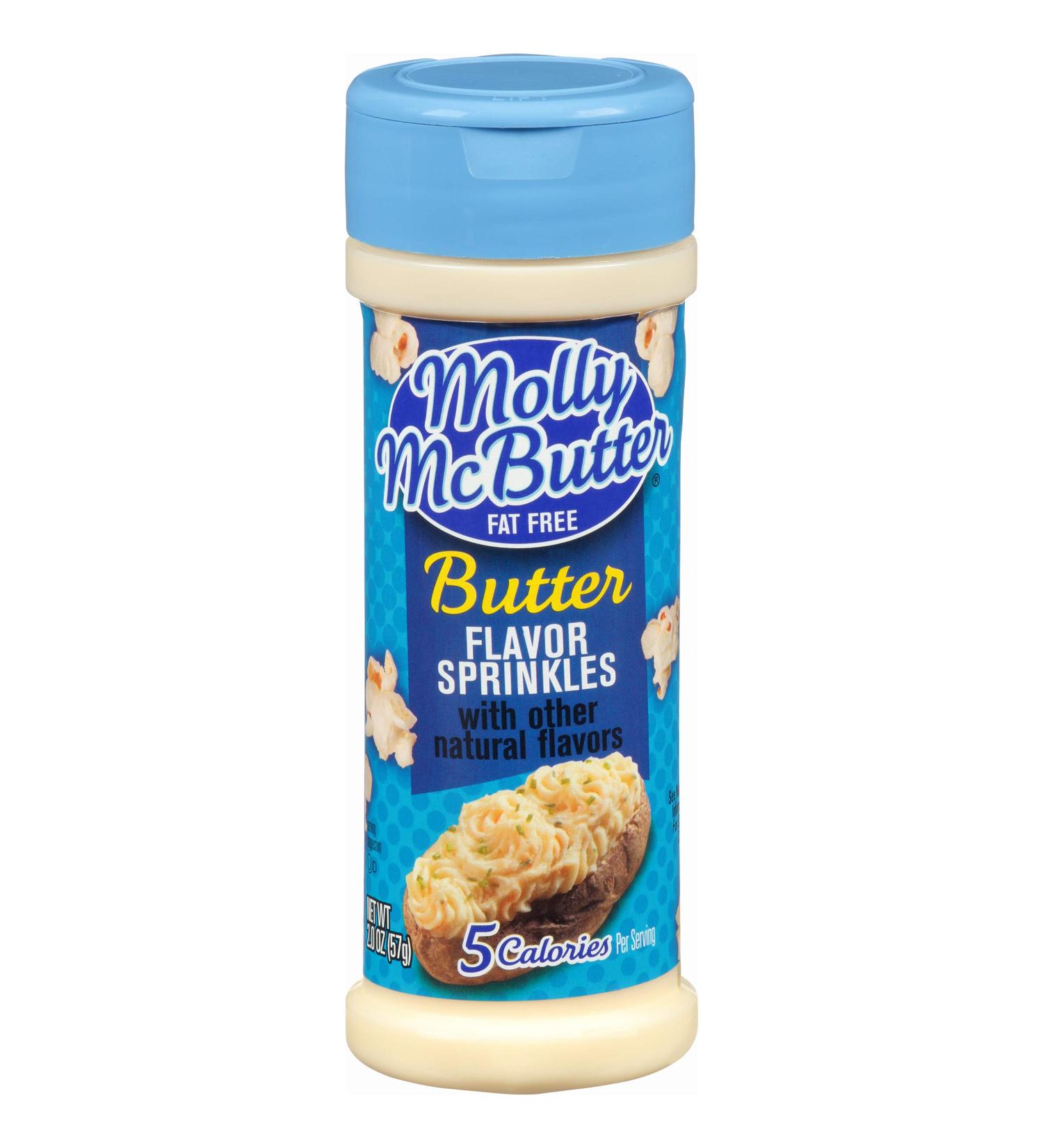Molly McButter Fat Free Sprinkles 2oz (Pack of 12) - Butter Flavor - Buy Online on GoSupps.com