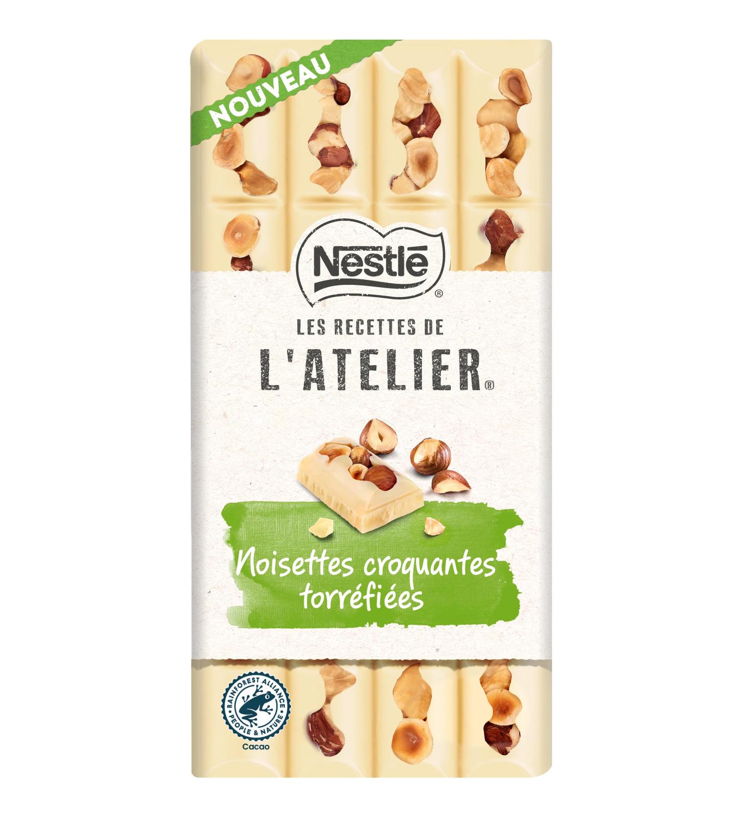 Nestl Les Recettes de L'Atelier - White Chocolate Hazelnut Bar - 150g - Buy Online on GoSupps.com