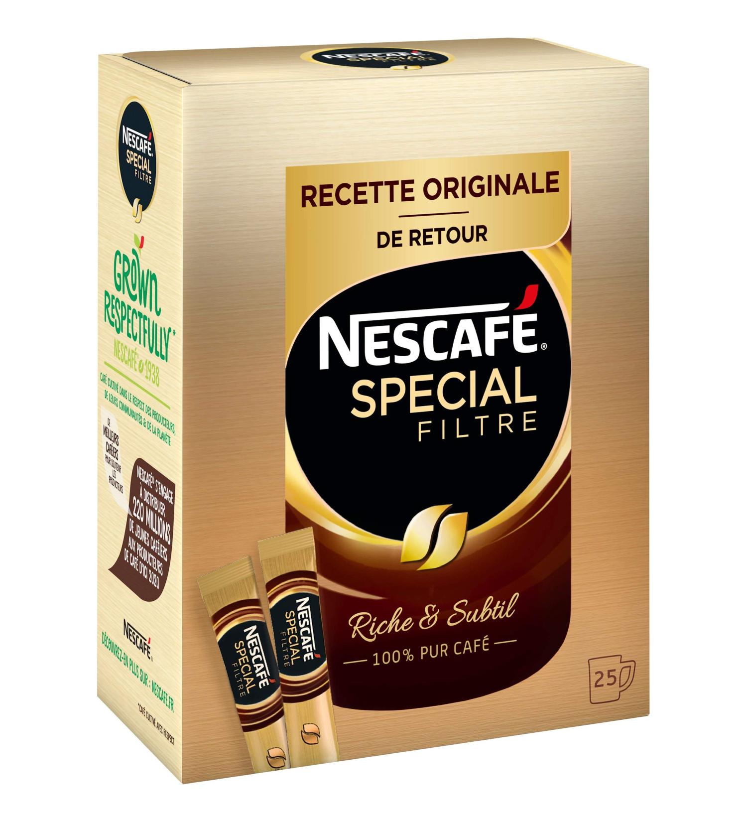 Nescaf Special Filter Coffee Soluble Box of 25 Sticks - Pack of 6 Boxes - Buy Online on GoSupps.com