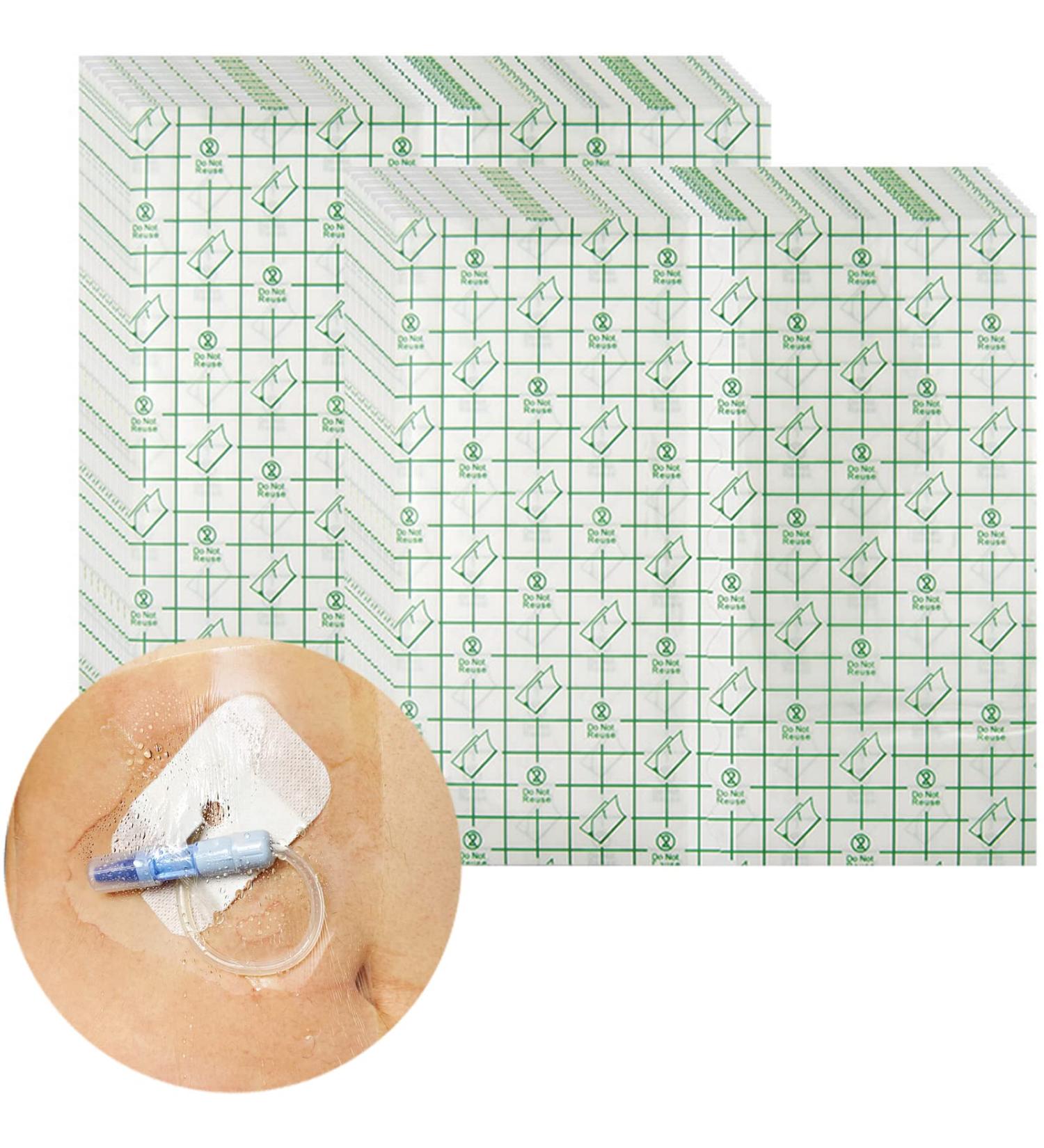 Peritoneal Dialysis Shower Protector Shields - Waterproof Cover for PD Chest Catheter, G-Tube, Picc Line - Post Surgery Patient Bathing - Pack of 25 (8x8 Inch) - Buy Online on GoSupps.com