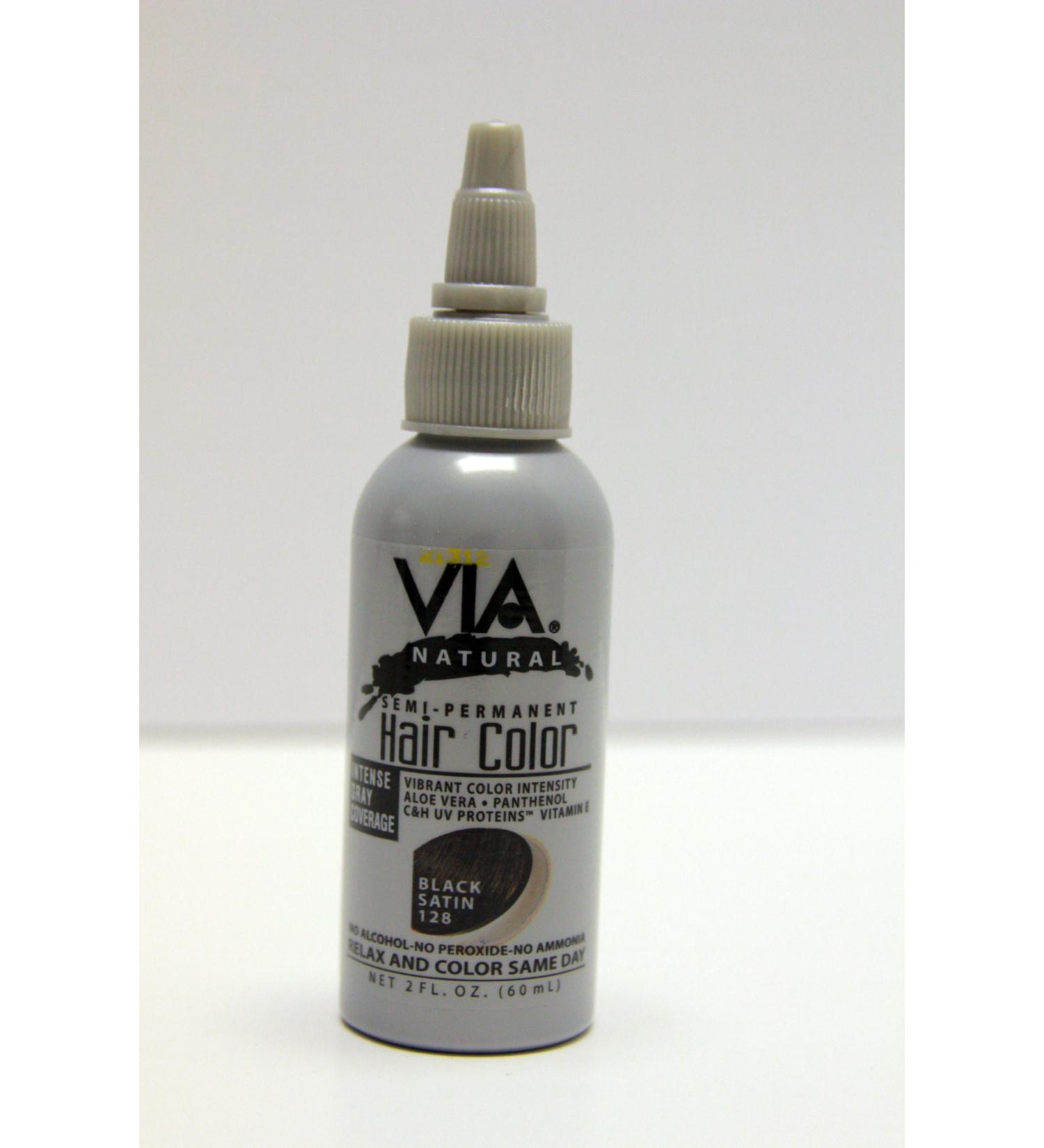 Via Hair Color-Black 2 oz.