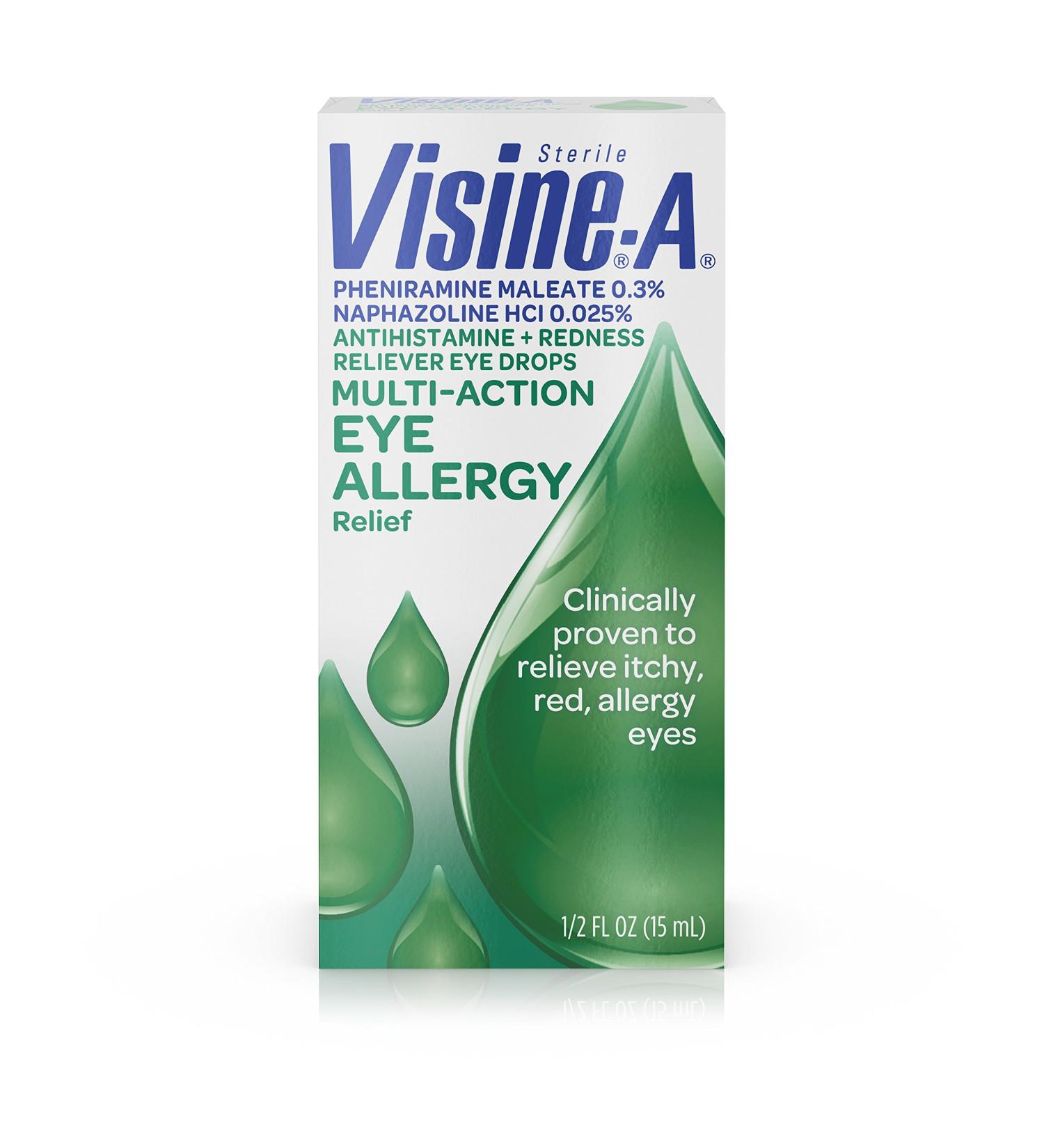 Visine-A Allergy Eye Relief Drops - Antihistamine & Redness Reliever 0.5 fl oz | Fast Shipping Worldwide - Buy Online on GoSupps.com
