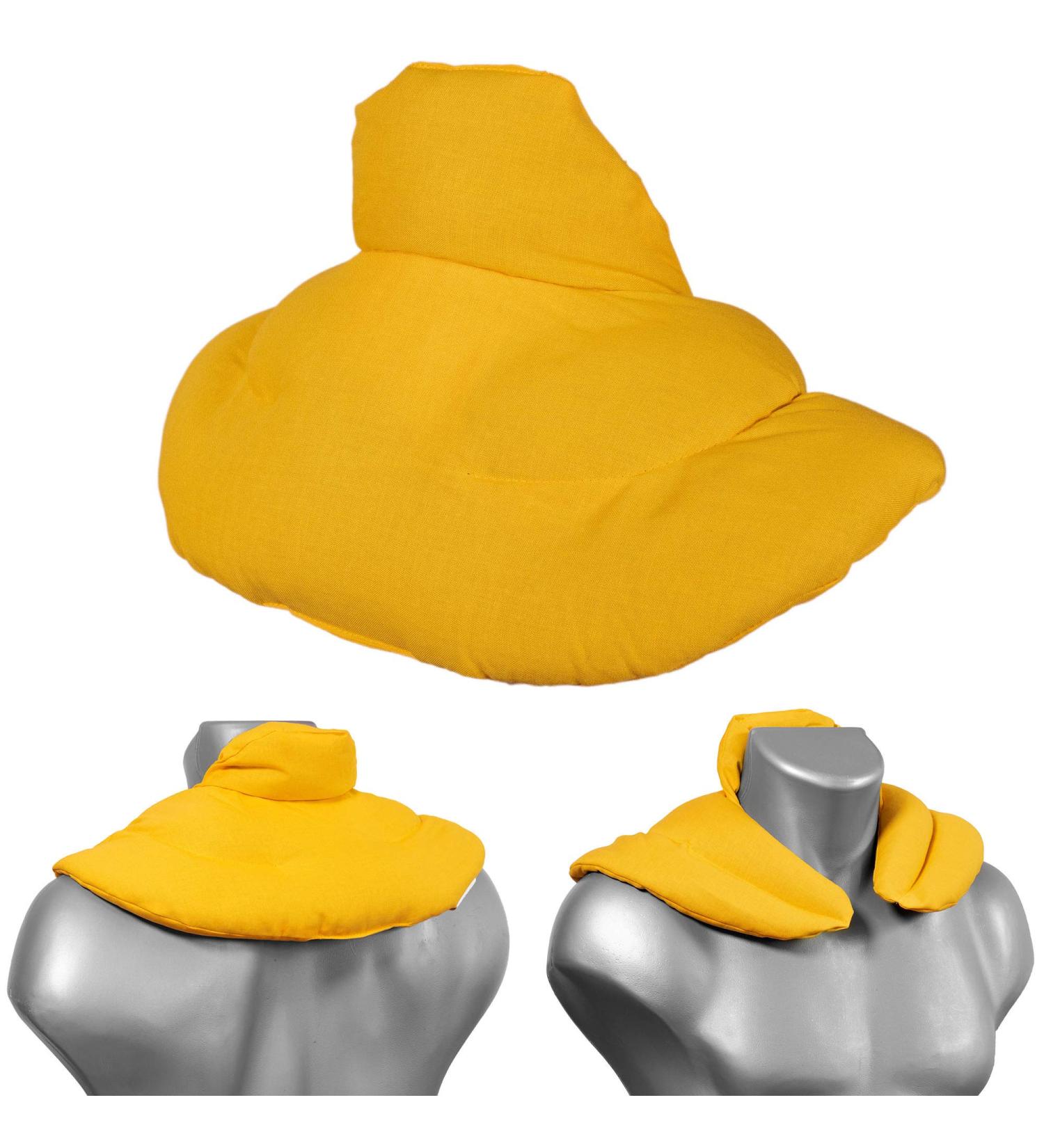 Cozy Neck Pillow with Stand-Up Collar - Mango Cherry Stone Heat Pad | Comfort & Warmth for Travel - Buy Online on GoSupps.com