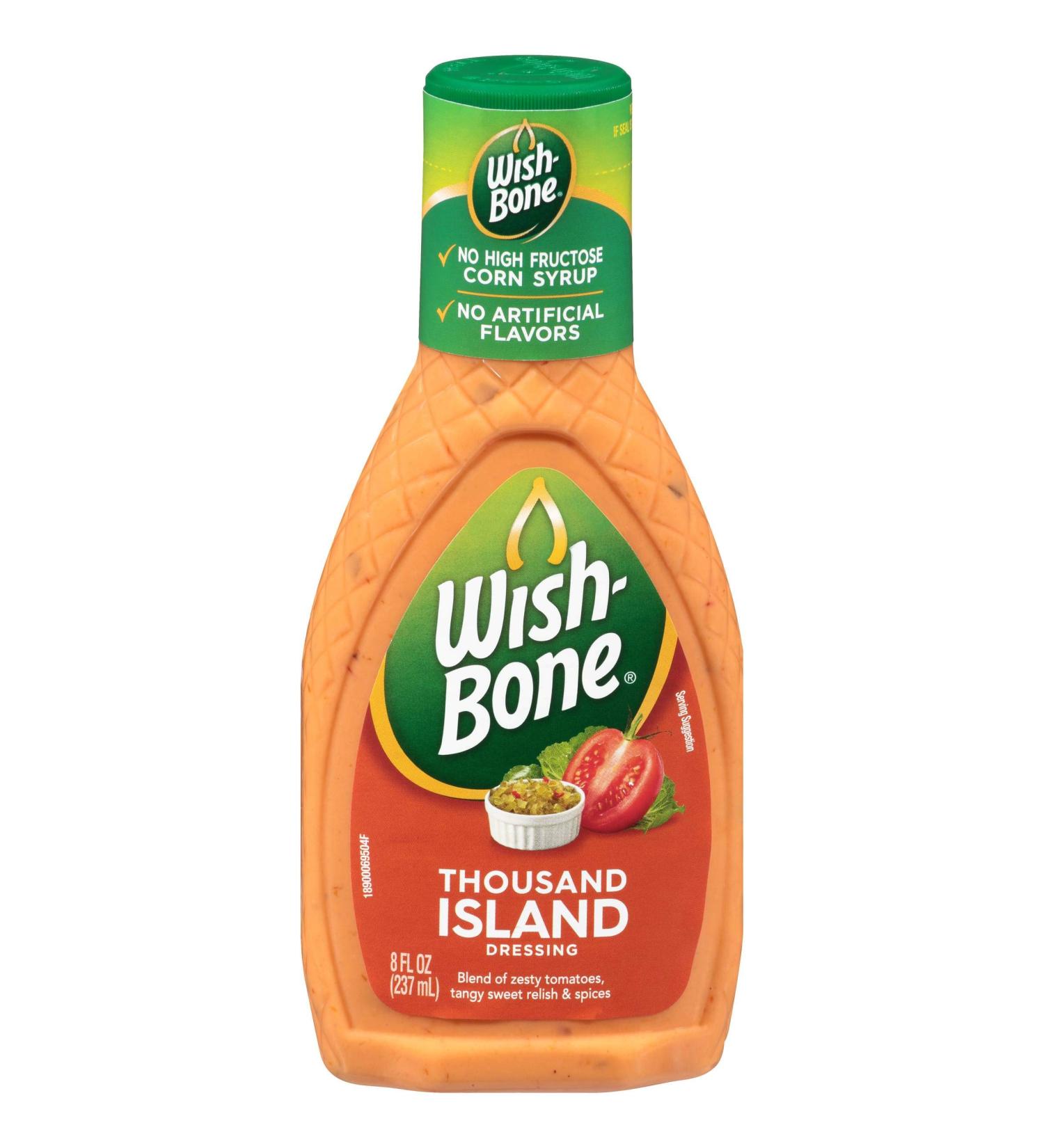 Wish Bone Thousand Island Dressing, 8 Fluid Ounce -- 12 per case.