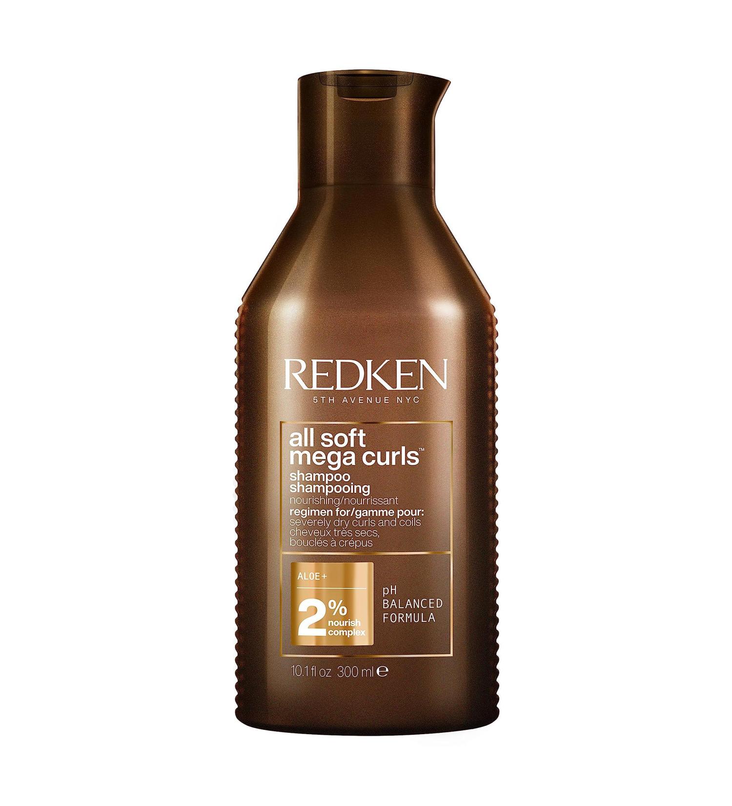 Redken Nourishing & Hydrating Shampoo For Very Dry Curly to Frizzy Hair With Aloe Vera All Soft Mega Curls 300 ml - Buy Online on GoSupps.com