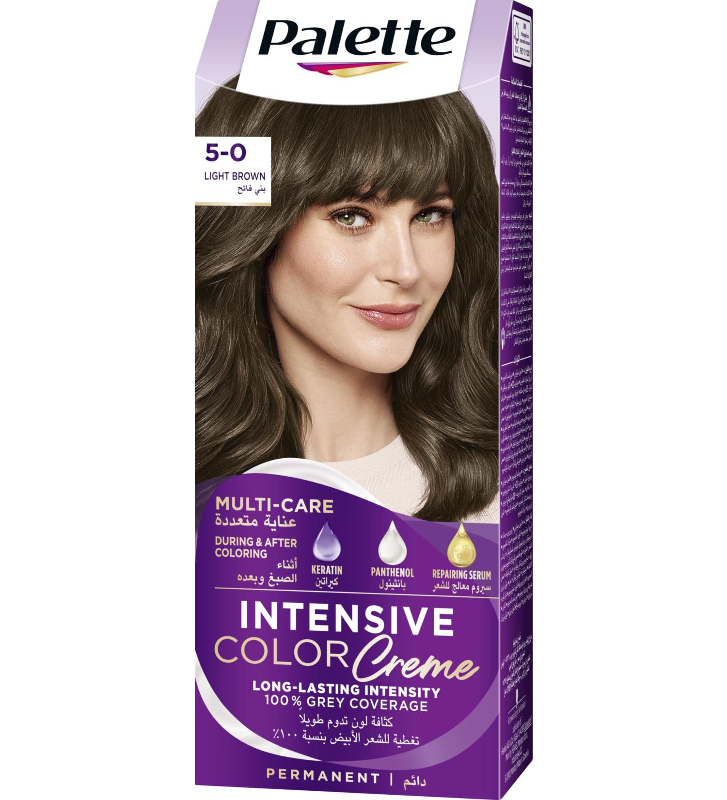 Palette Intensive Color Cream 5-0 Light Brown - Buy Online on GoSupps.com