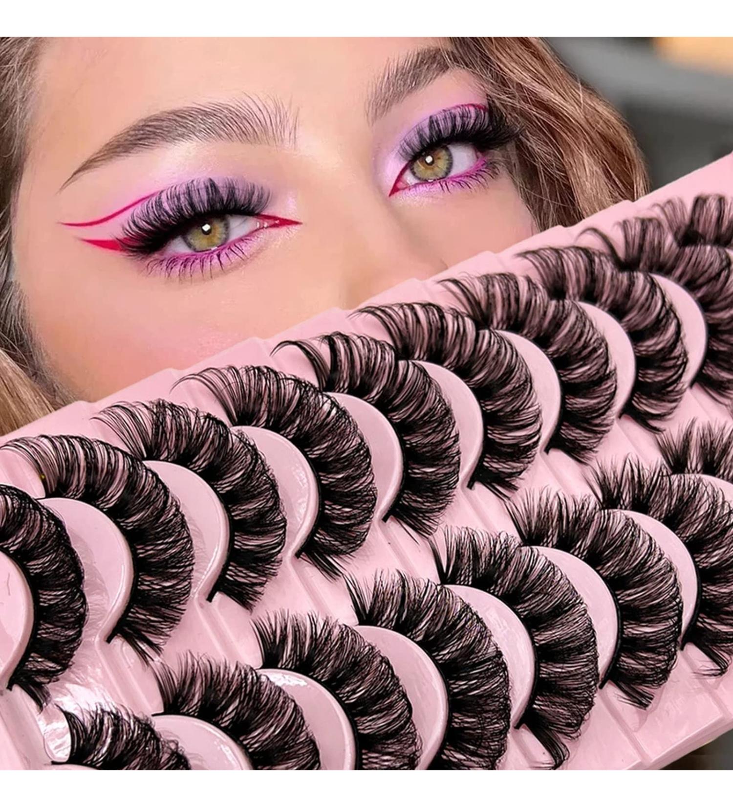Alyxxndra D-Curl Russian False Eyelashes - Fluffy Natural 3D Faux Mink Lashes (TK04) - Buy Online on GoSupps.com