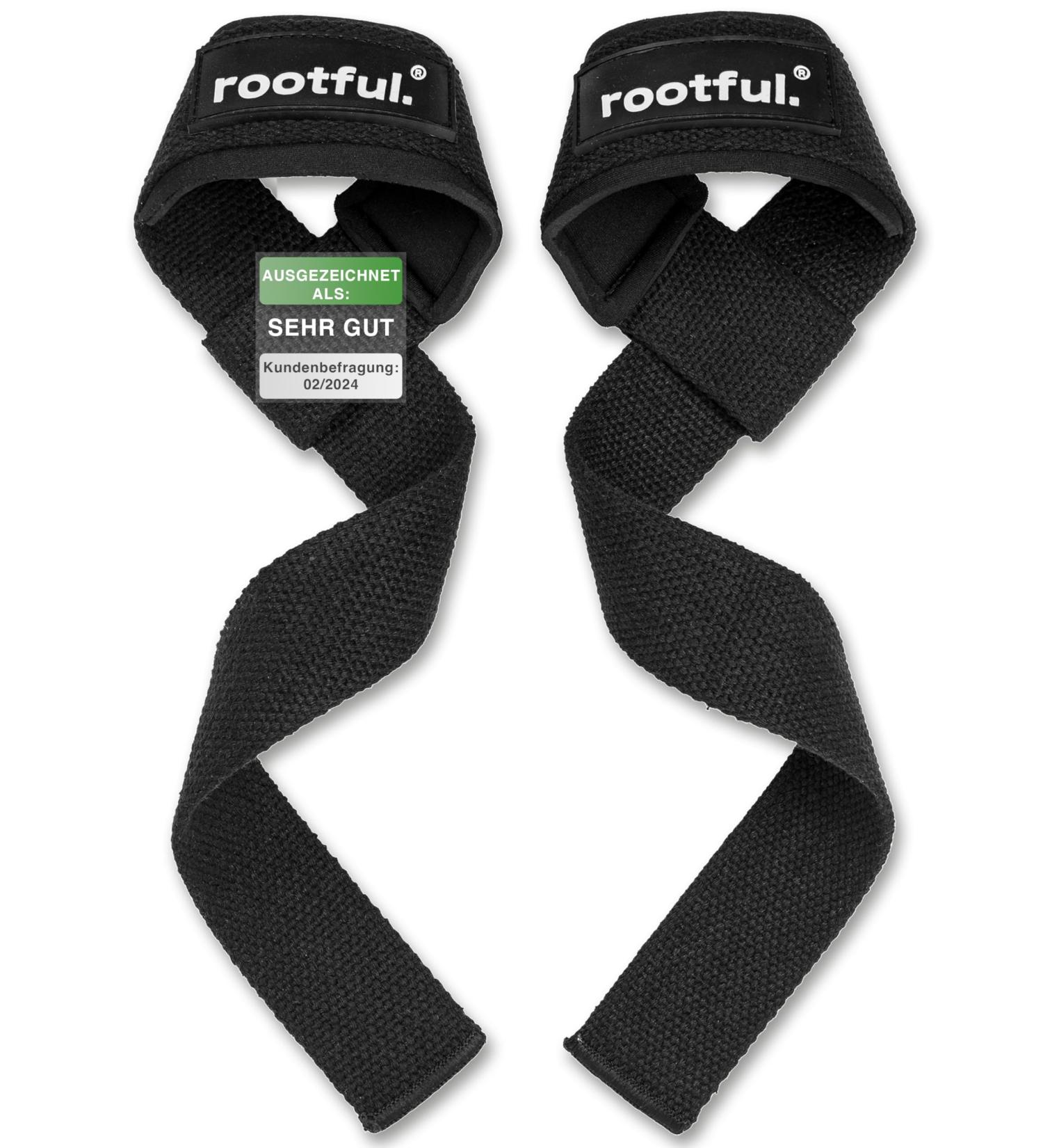 Rootful. Train Aids | 100% Robust Lifting Straps for Bodybuilding Fitness & CrossFit | Padded for Men & Women | Premium German Quality - Buy Online on GoSupps.com