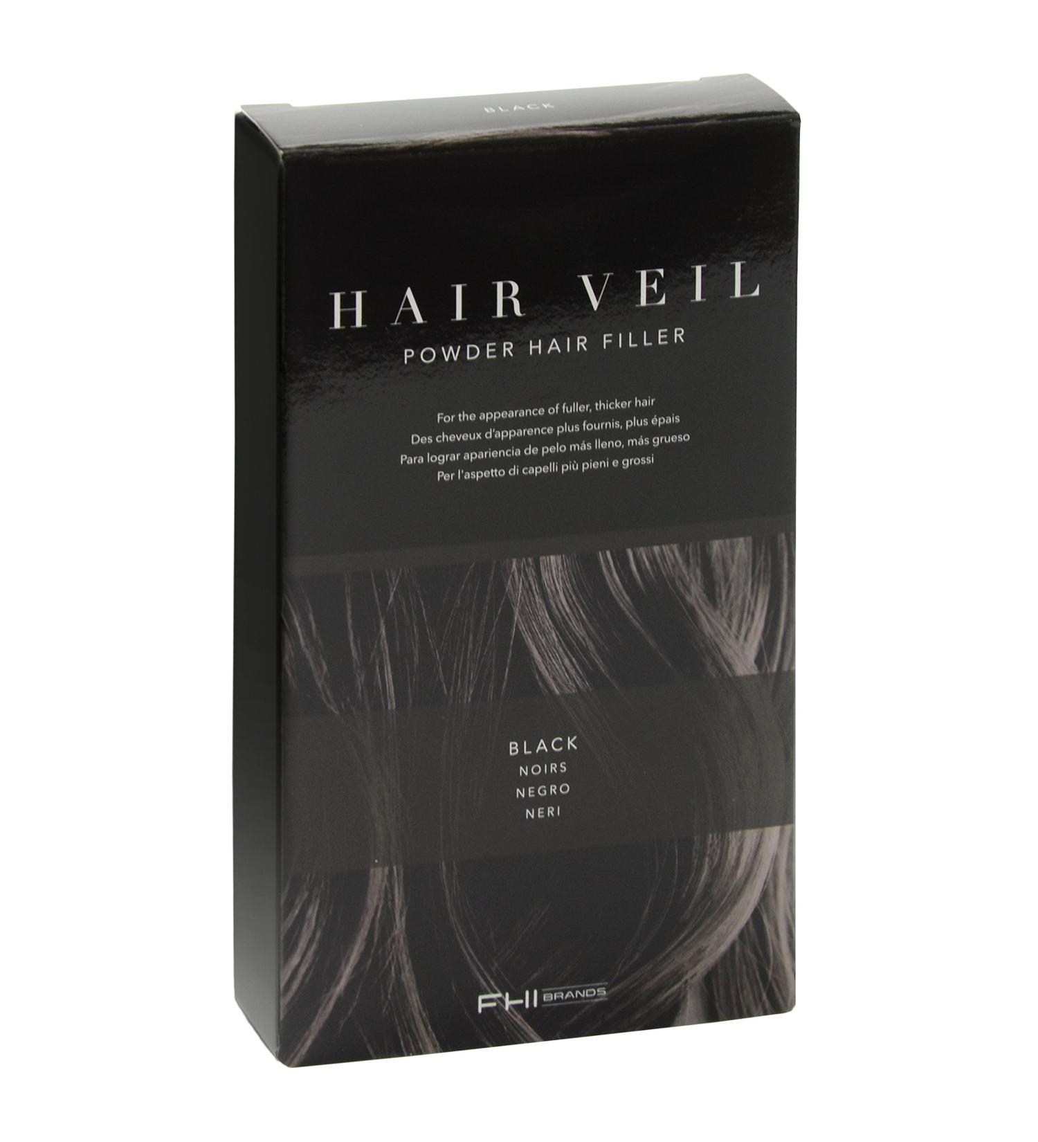 FHI Heat Hair Veil Powder Hair Filler in Black - Instantly Thicken & Volumize Hair - Buy Online on GoSupps.com