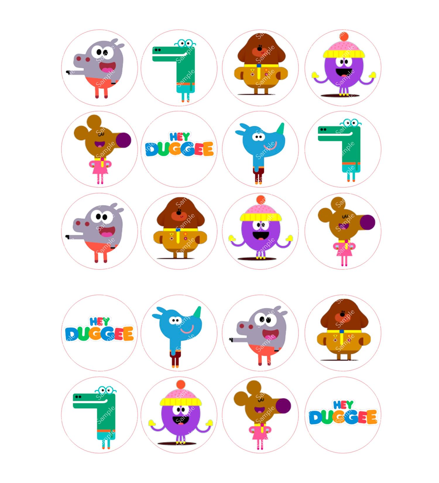 20 Duggee Pre-Cut Edible Wafer Paper Cupcake Topper Cake Decoration Birthday Cakes
