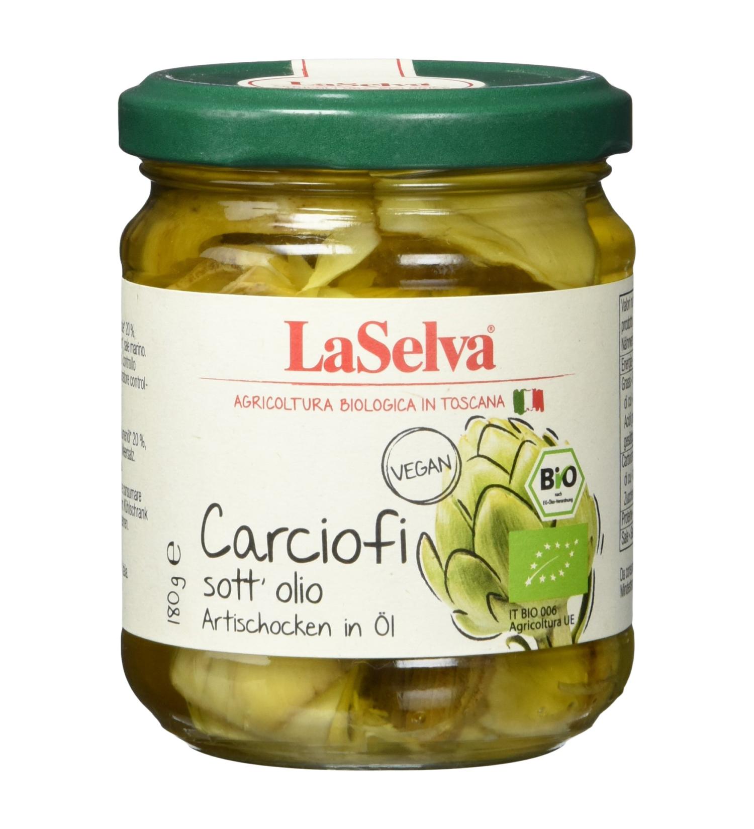 Buy LaSelva Organic Artichoke Quarters in Oil - 180g | International Shipping - Buy Online on GoSupps.com