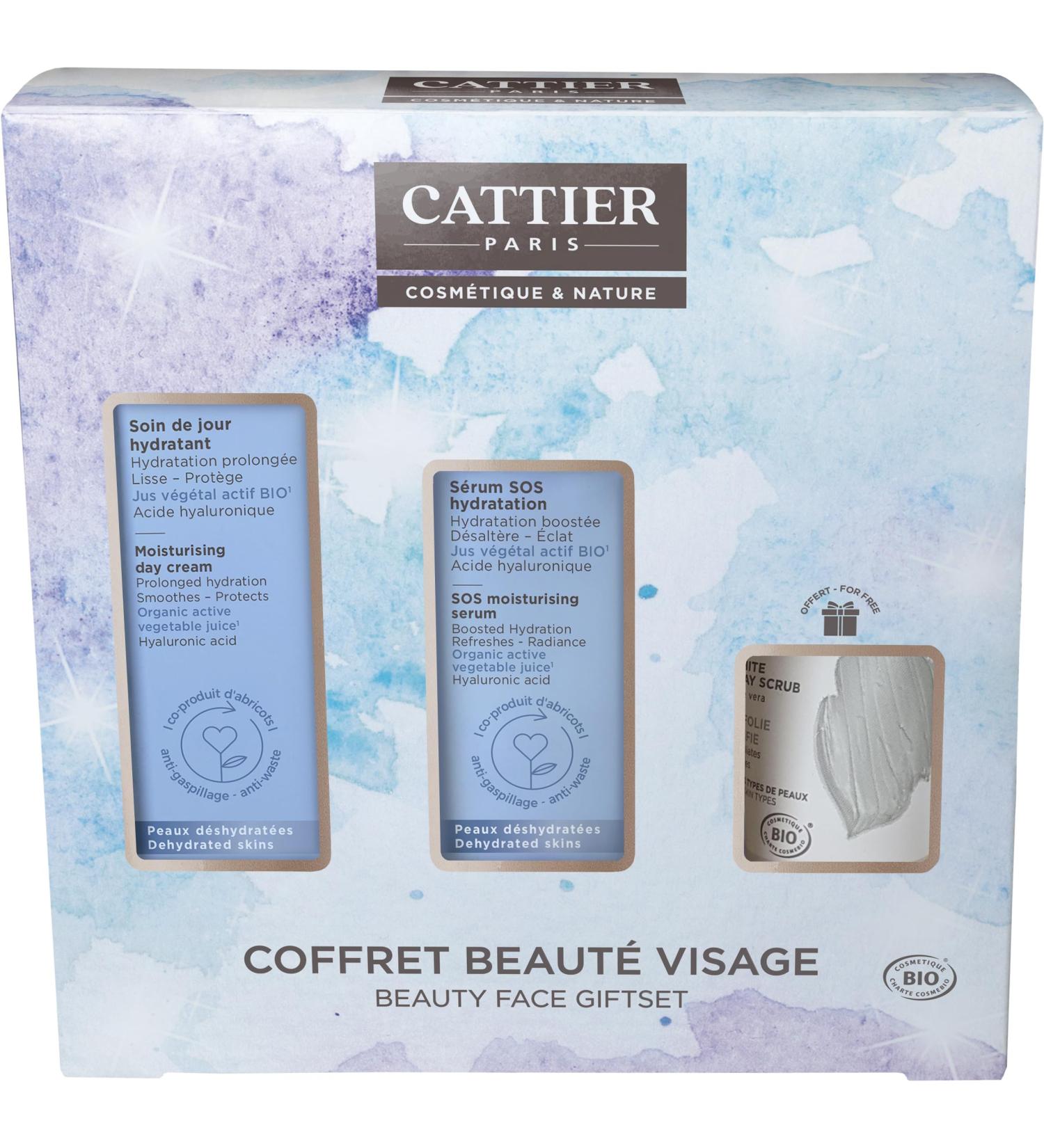 Cattier - Face Beauty Box - Day Care, Serum and Scrub - 130ml