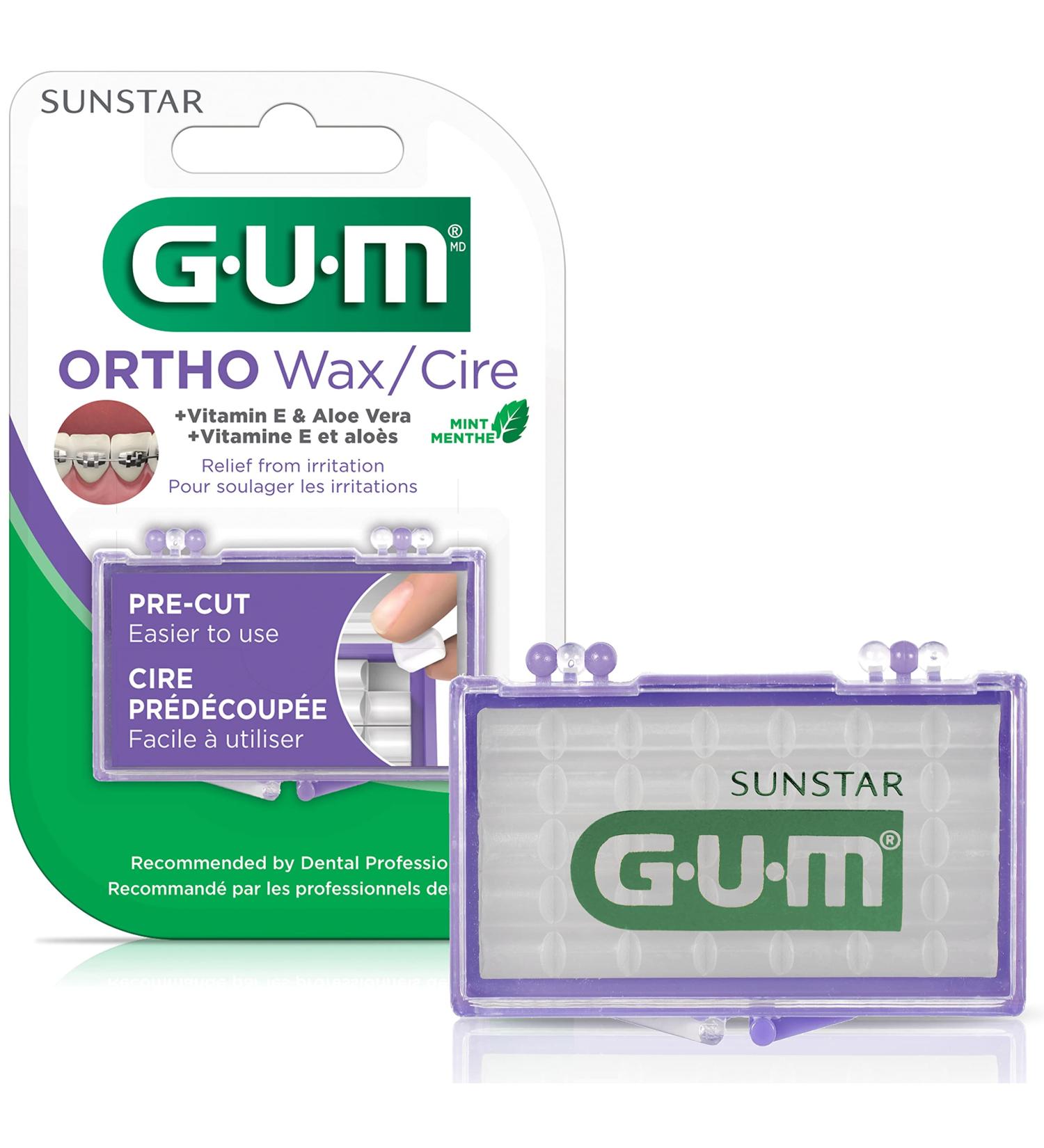 GUM-724RQD Orthodontic Wax Mint - Vitamin E & Aloe Vera Infused - Buy Online on GoSupps.com