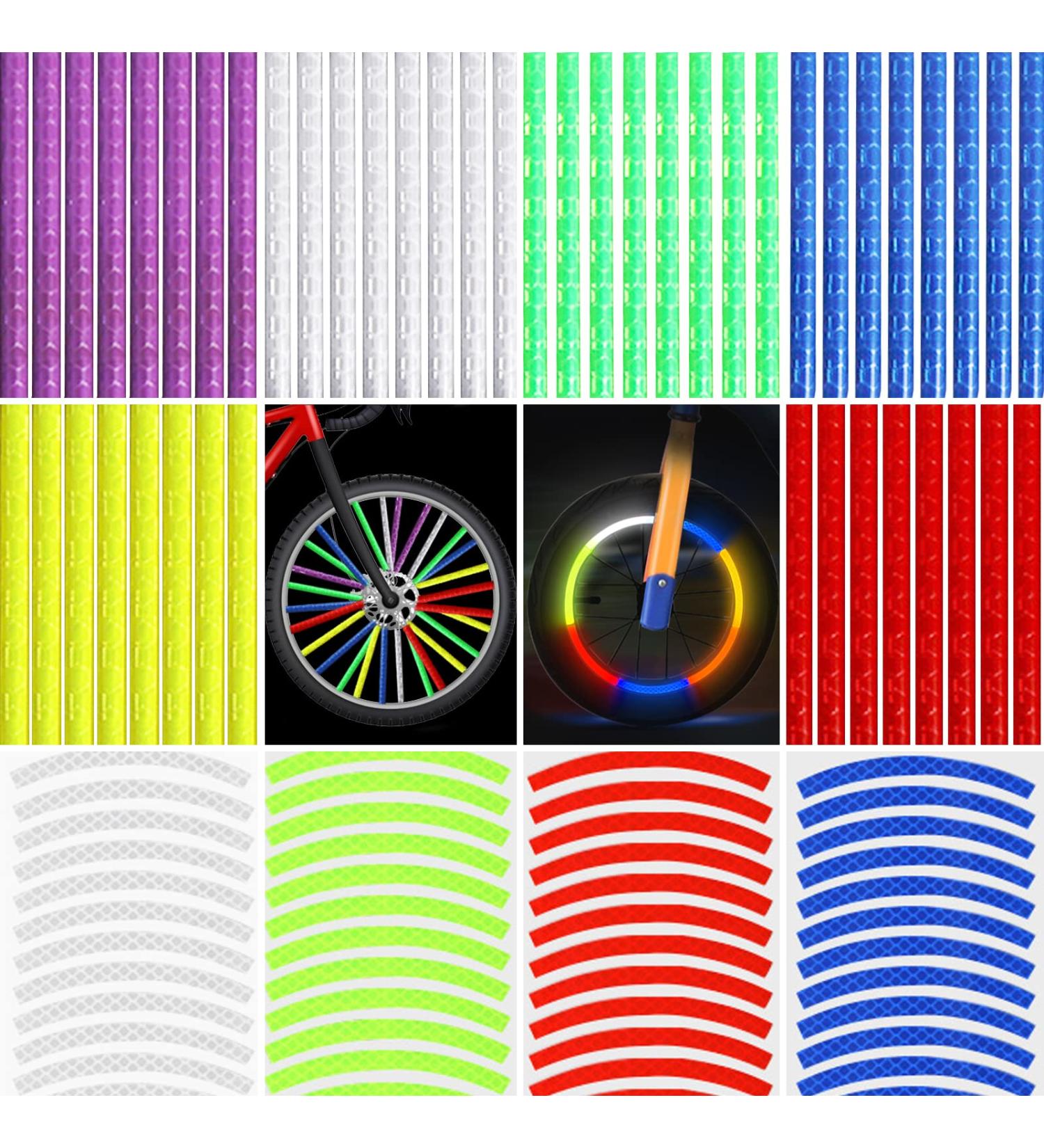 Ruijie Spoke Reflectors Bike Set - 72 Pieces Reflective Stickers for 360 Visibility | Enhance Safety & Style - Buy Online on GoSupps.com