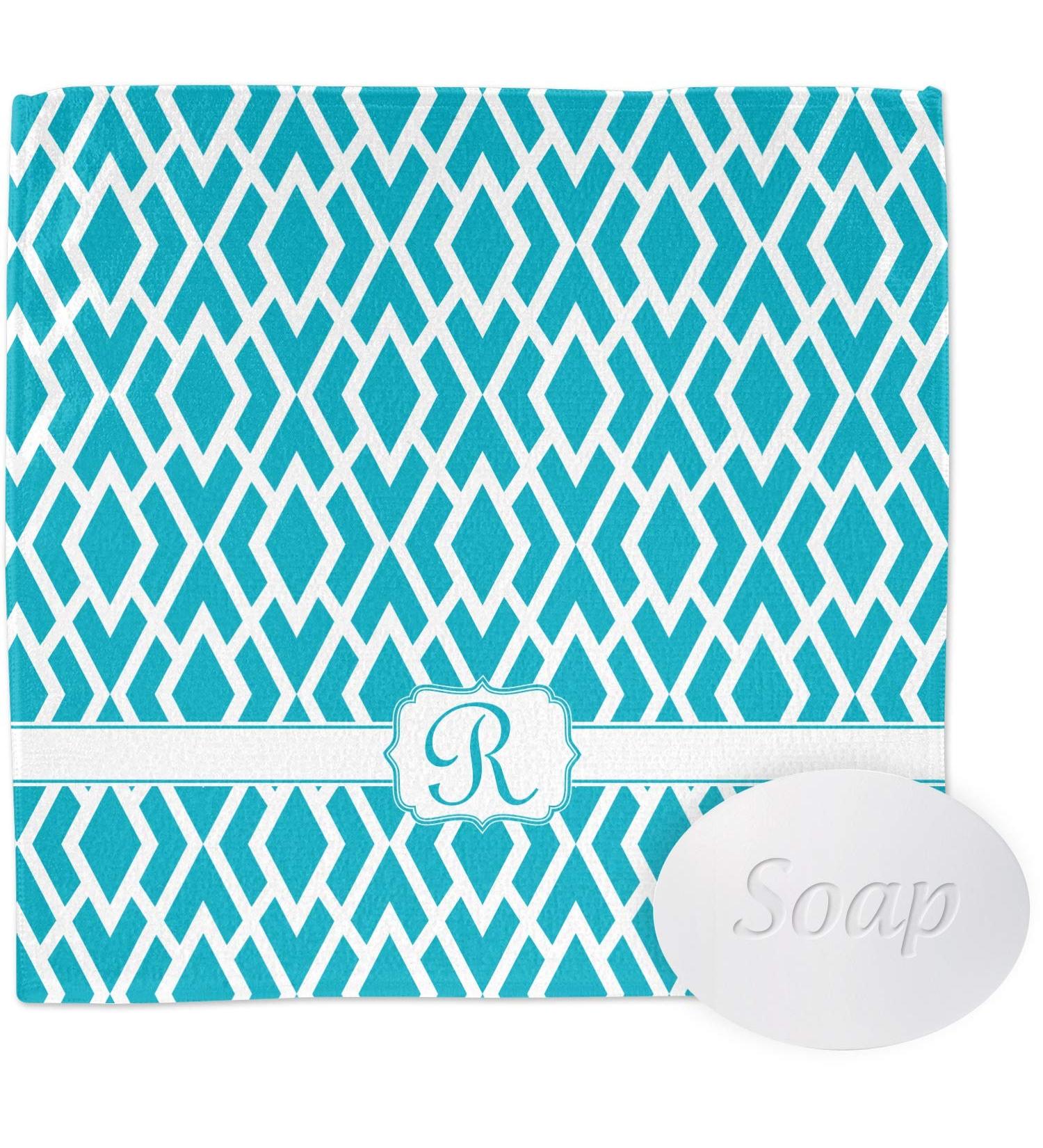 YouCustomizeIt Personalized Geometric Diamond Washcloth