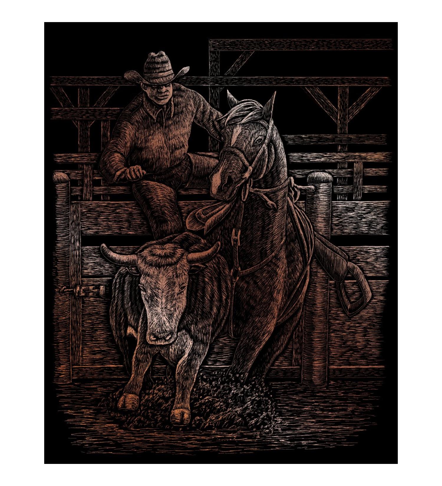 ROYAL BRUSH Copper Foil Engraving Art Kit, 8 by 10-Inch, Rodeo