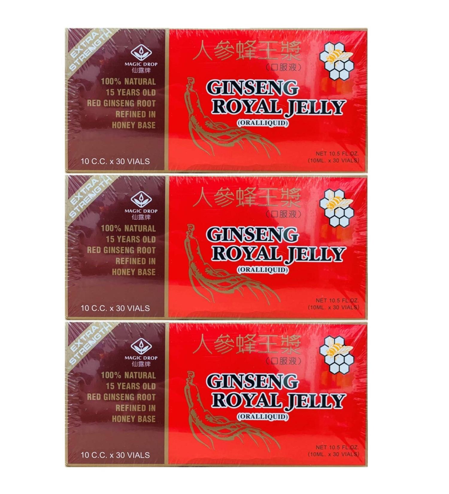 3 Boxes Magic Drop Ginseng Royal Jelly (30 Vials) Total 90 Vials - Buy Online on GoSupps.com