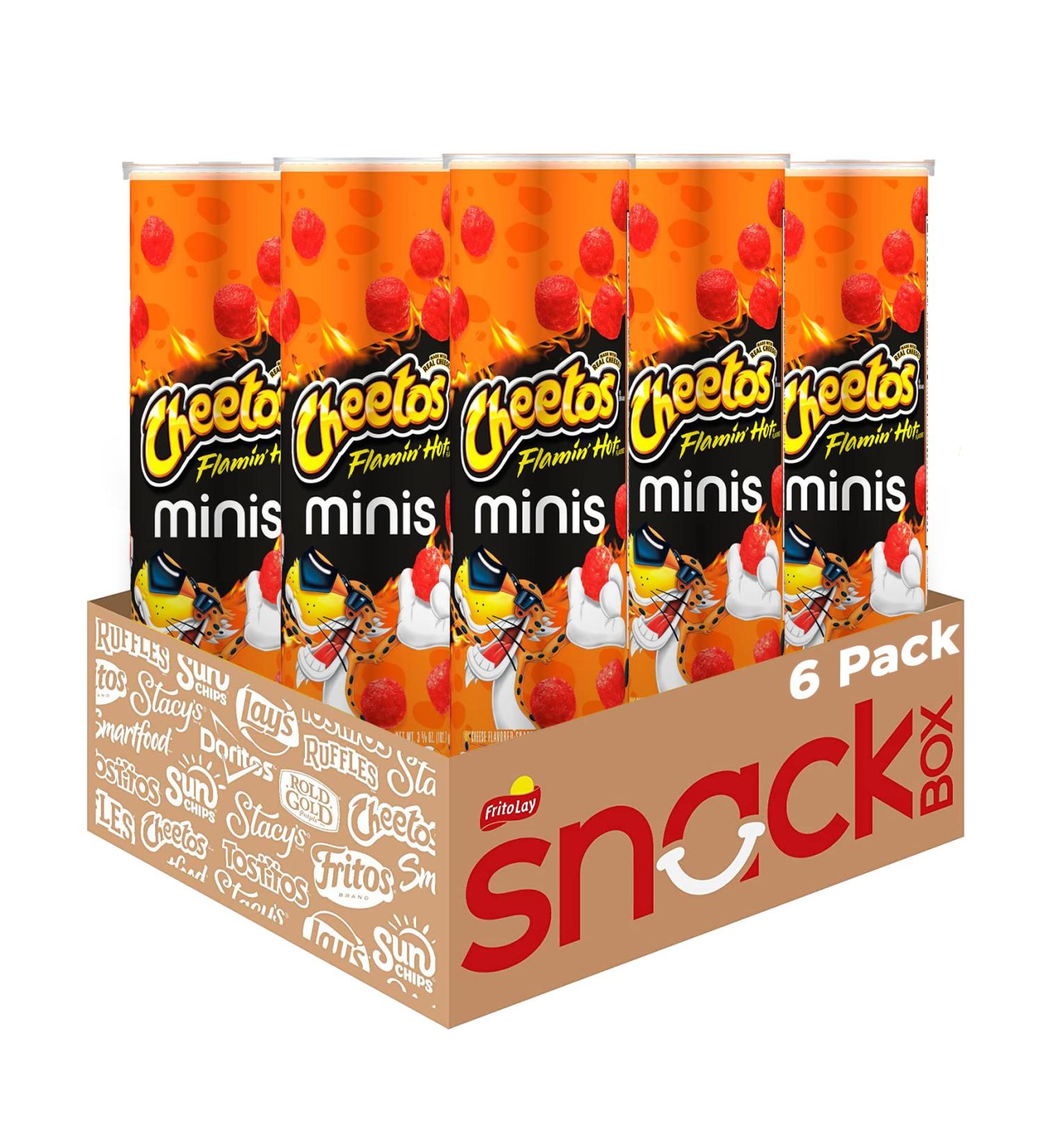 Cheetos Minis Flamin' Lot de 6 sachets de fromage chaud - Buy Online on GoSupps.com