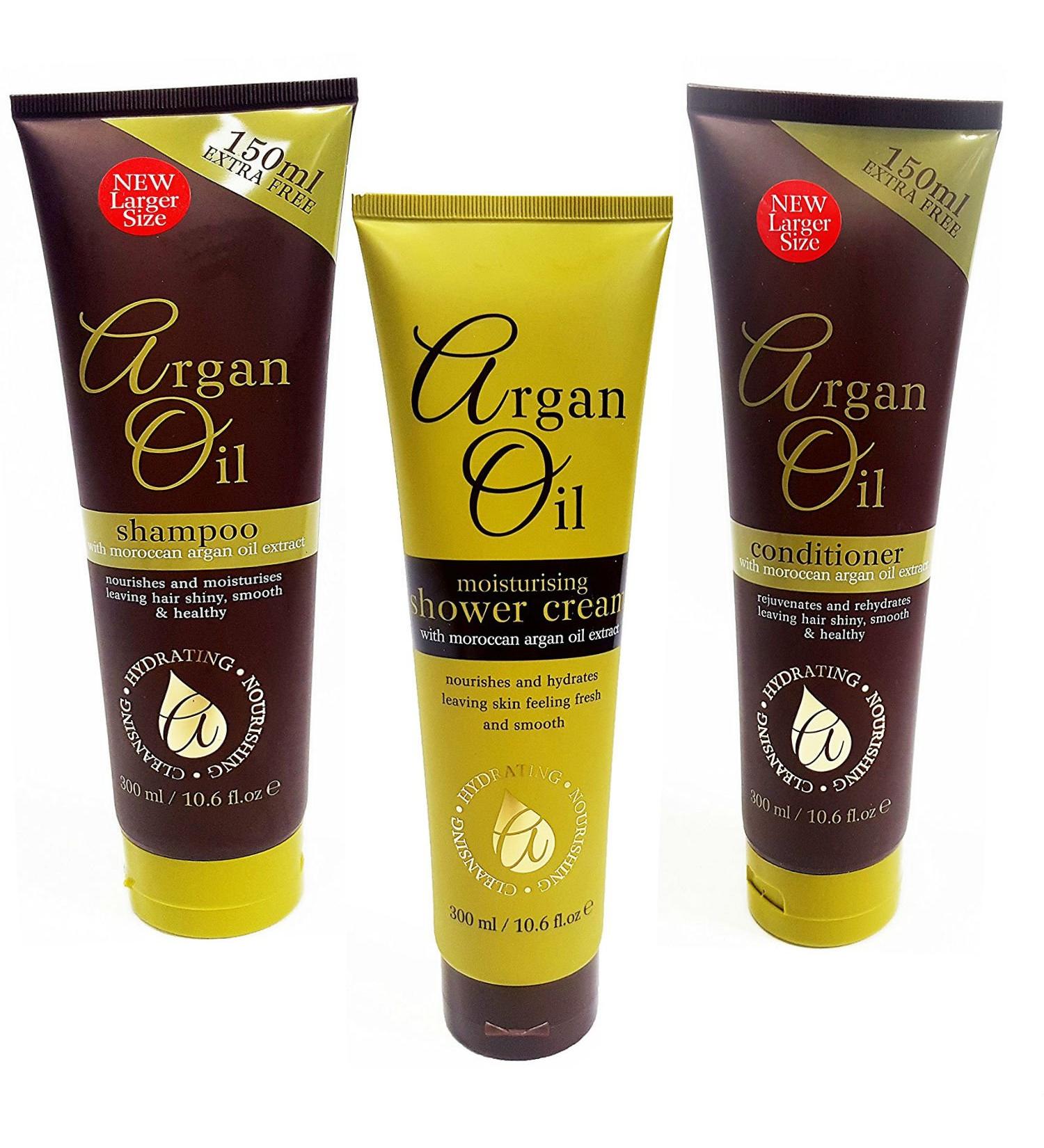  Argan Oil Argan Oil Set Contains: Shampoo Conditioner and Shower Cream - Buy Online on GoSupps.com