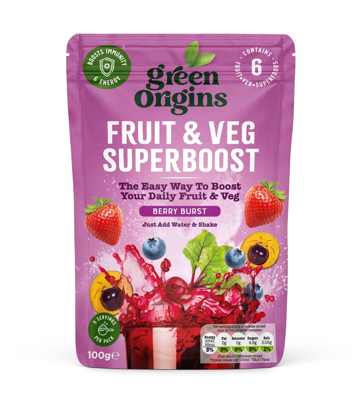 Green Origins Green Origins Berry Burst Fruit & Veg Superboost 100g