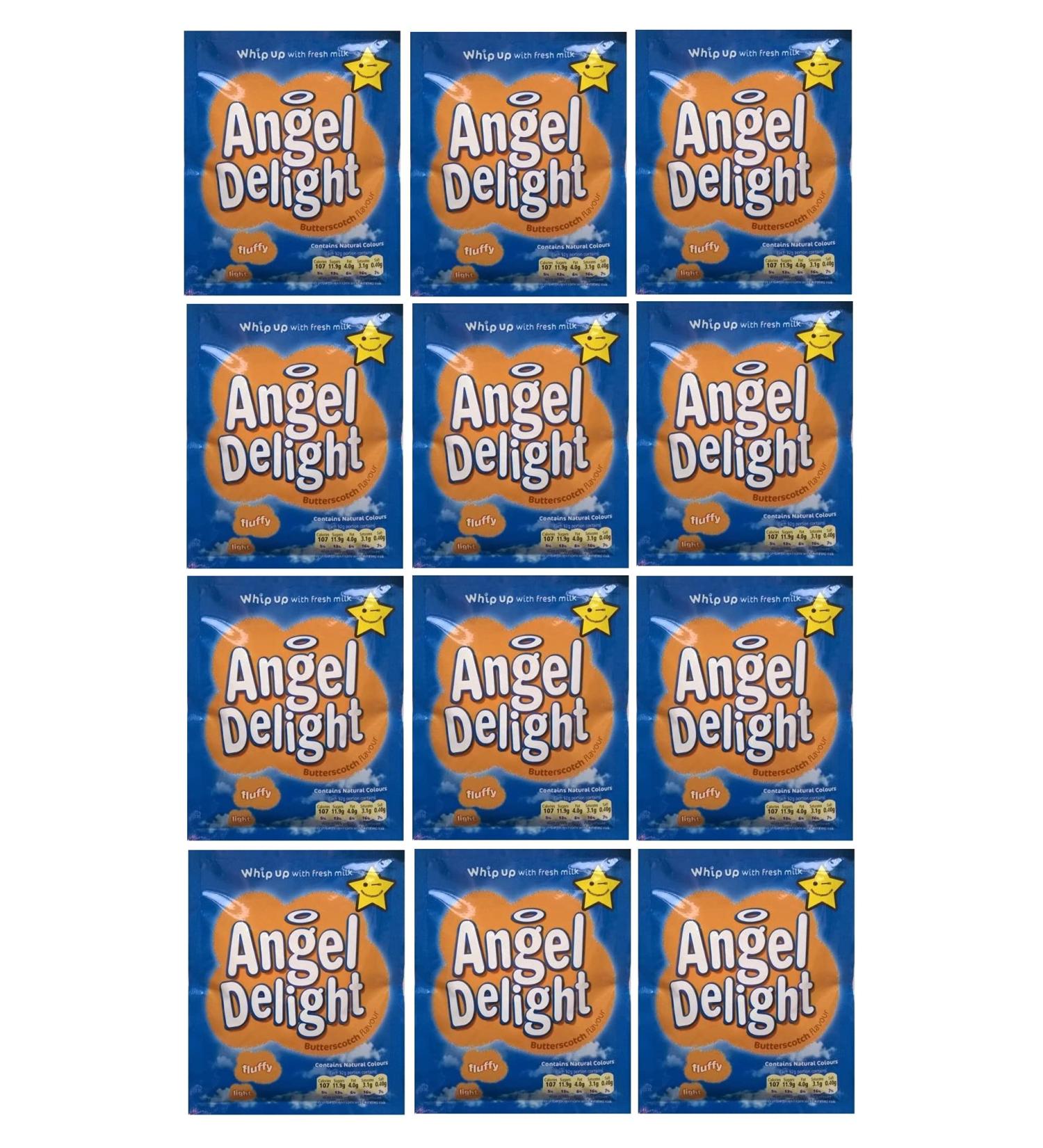 Birds Angel Delight Butterscotch Flavour - 12 x 59gm