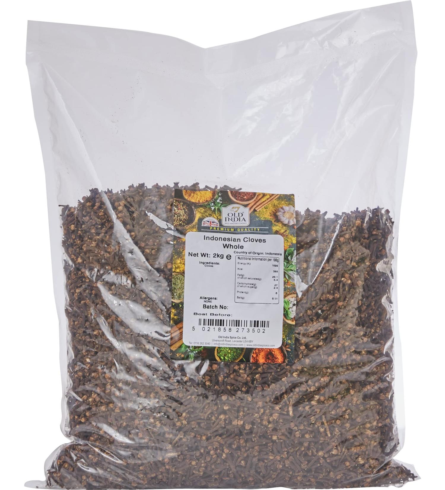 Old India Indonesian Cloves Whole 2kg - Premium Quality Spice (Pack of 1) - Buy Online on GoSupps.com