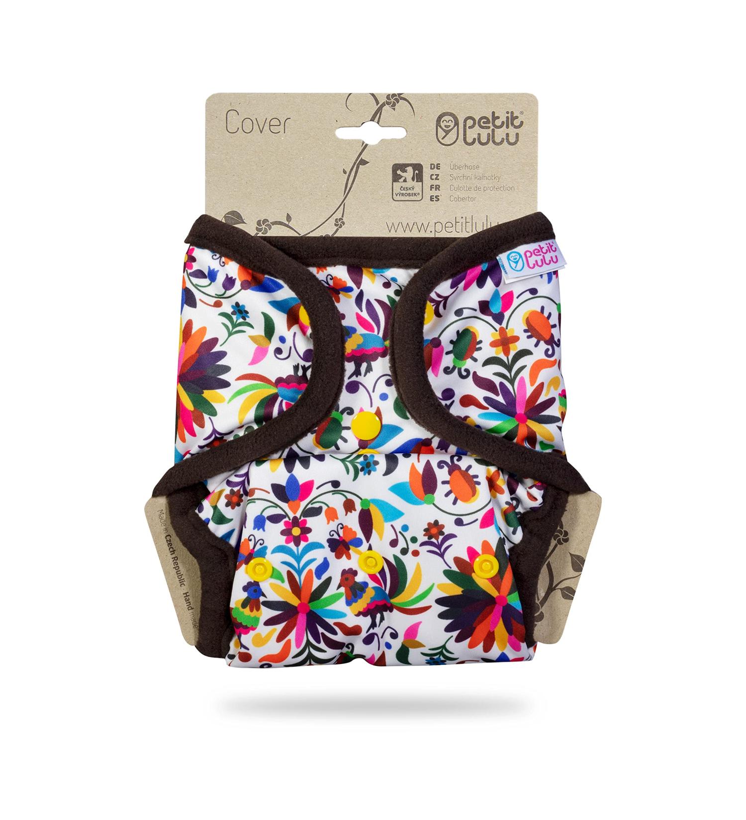 Petit Lulu One Size Cloth Nappy Wrap | Snaps | Reusable Diaper Cover (Folklore) | Made in Europe - Buy Online on GoSupps.com