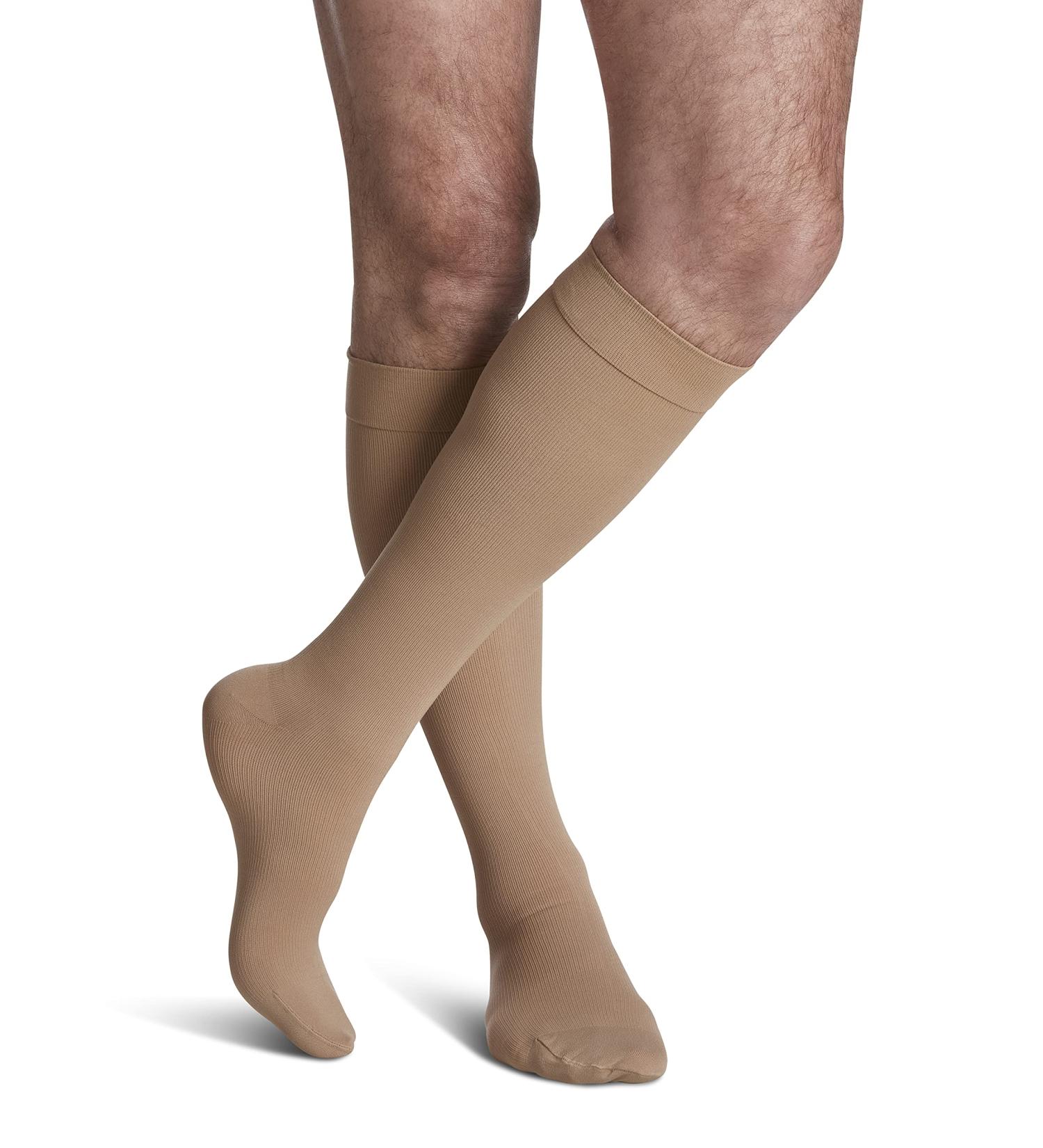 SIGVARIS Cotton 230 Men's Closed Toe Calf Compression Socks 20-30mmHg | International Shipping Available - Buy Online on GoSupps.com