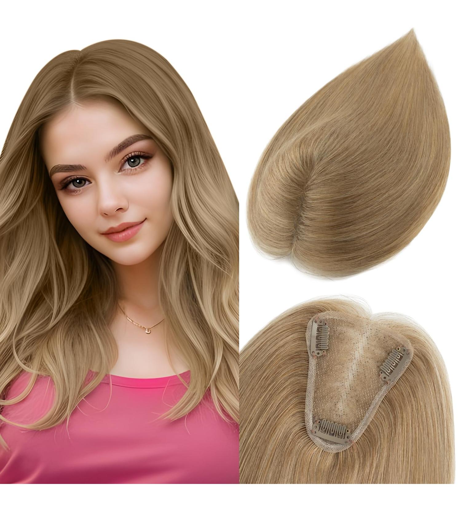 Clip in Hair Pieces for Women Extensions Toupee Hair Topper Hair Toppers for Thinning Hair Women Real Hair - Buy Online on GoSupps.com