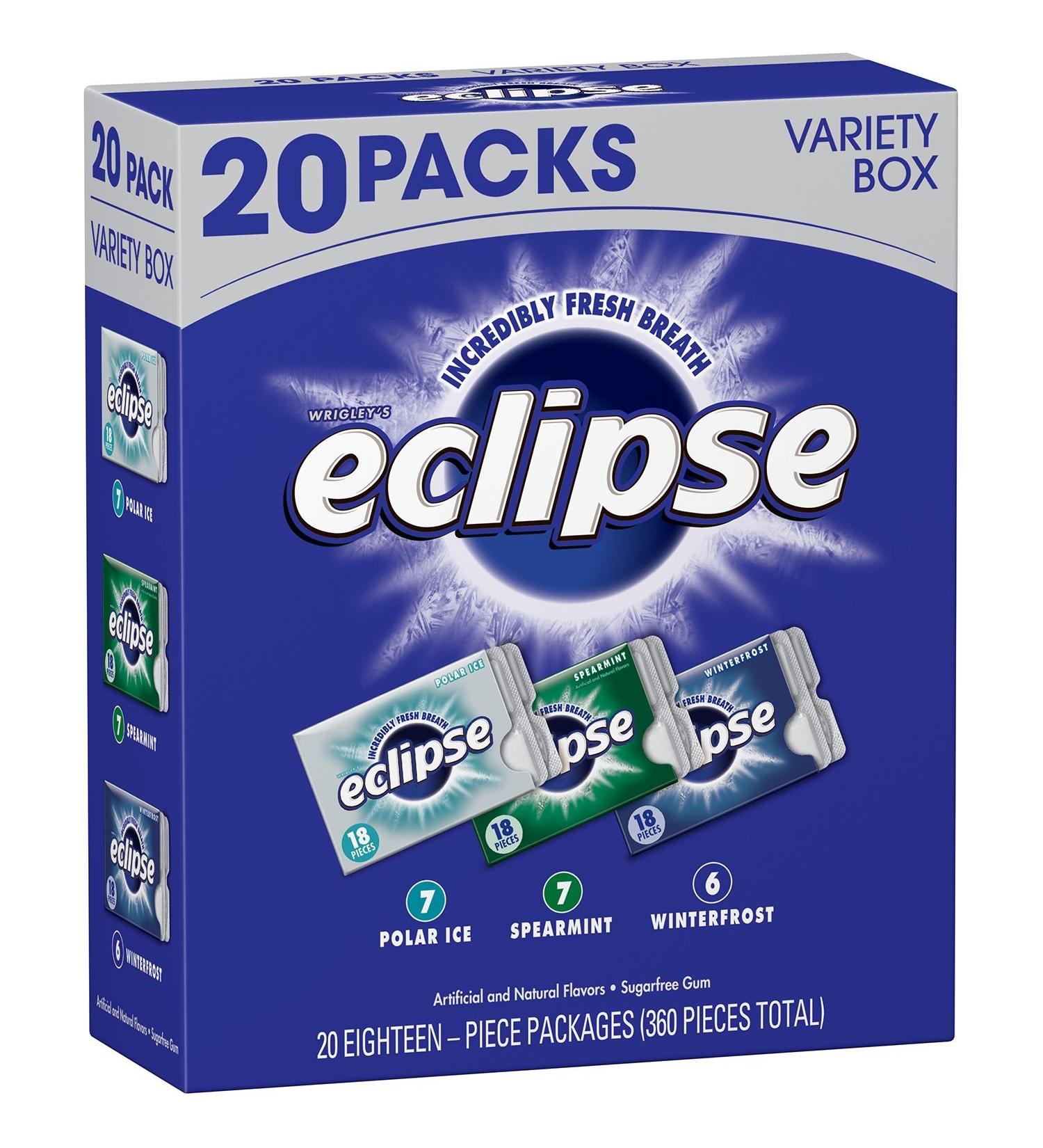 Eclipse Sugar-free Gum Variety Box (20 pk.) (pack of 2)
