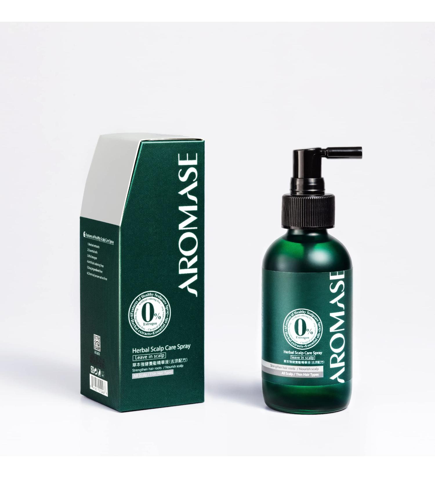 AROMASE Herbal Scalp Care Spray for dry scalp with thinning hair dry dandruff dry hair loss dry sensitive scalp (4.06 Fl. Oz)