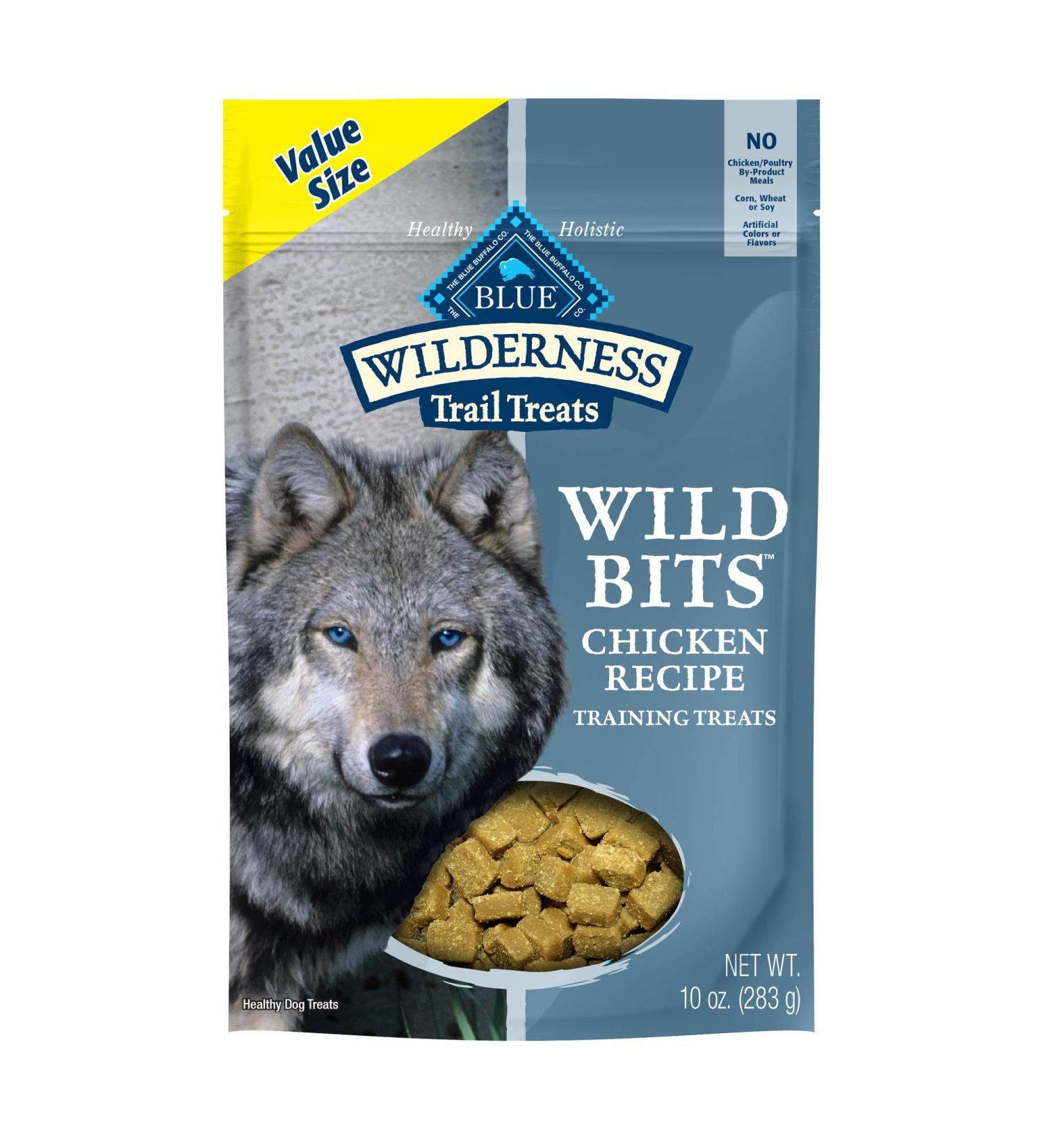 Blue Buffalo Wilderness Trail Treats Wild Bits Chicken 10oz- Grain Free Soft-Moist Dog Training Treats - Buy Online on GoSupps.com