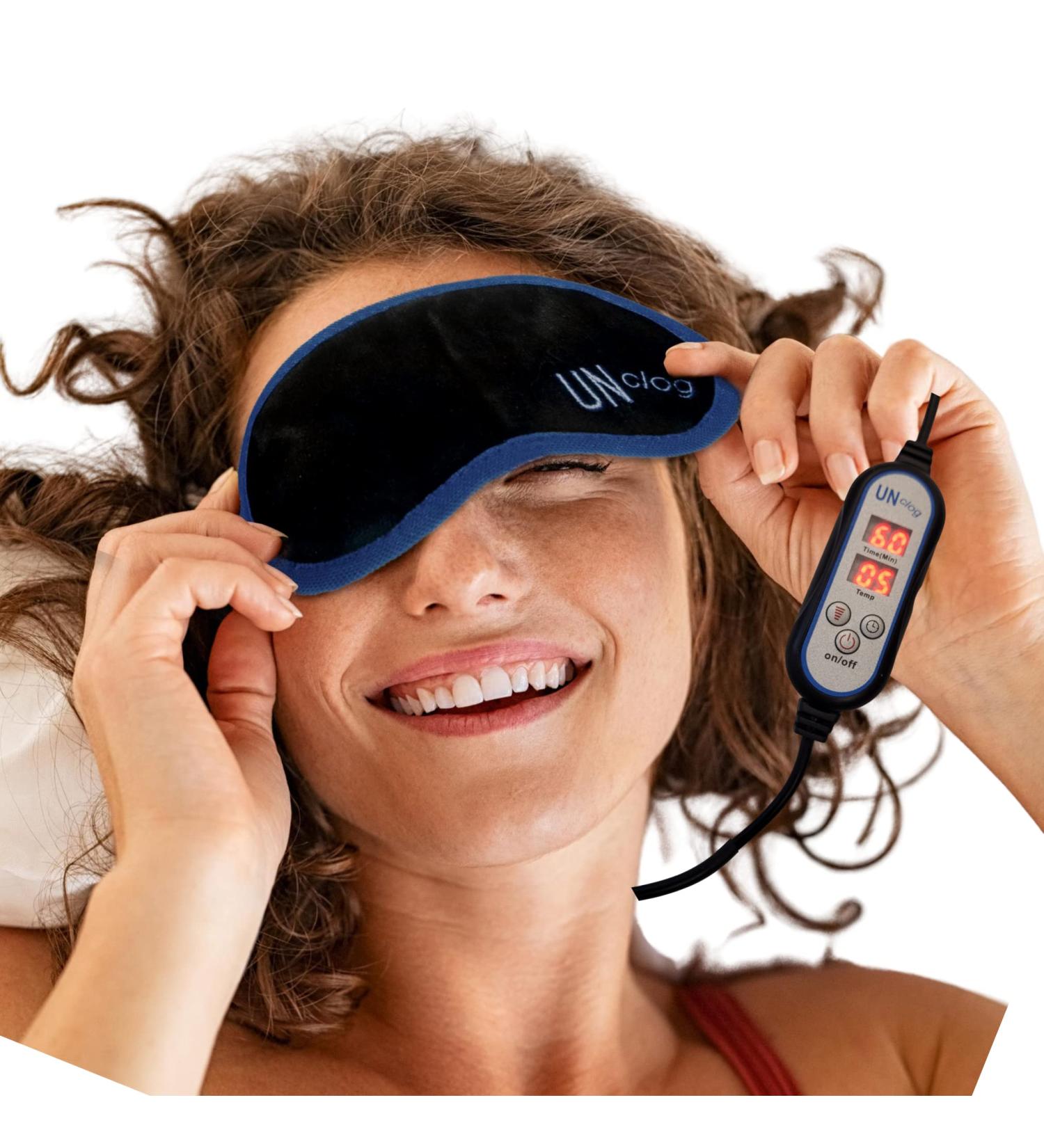 USB Heated Eye Mask for Puffy Eyes - Aromatherapy Warm Compress for Dry Eye Treatment - Buy Online on GoSupps.com