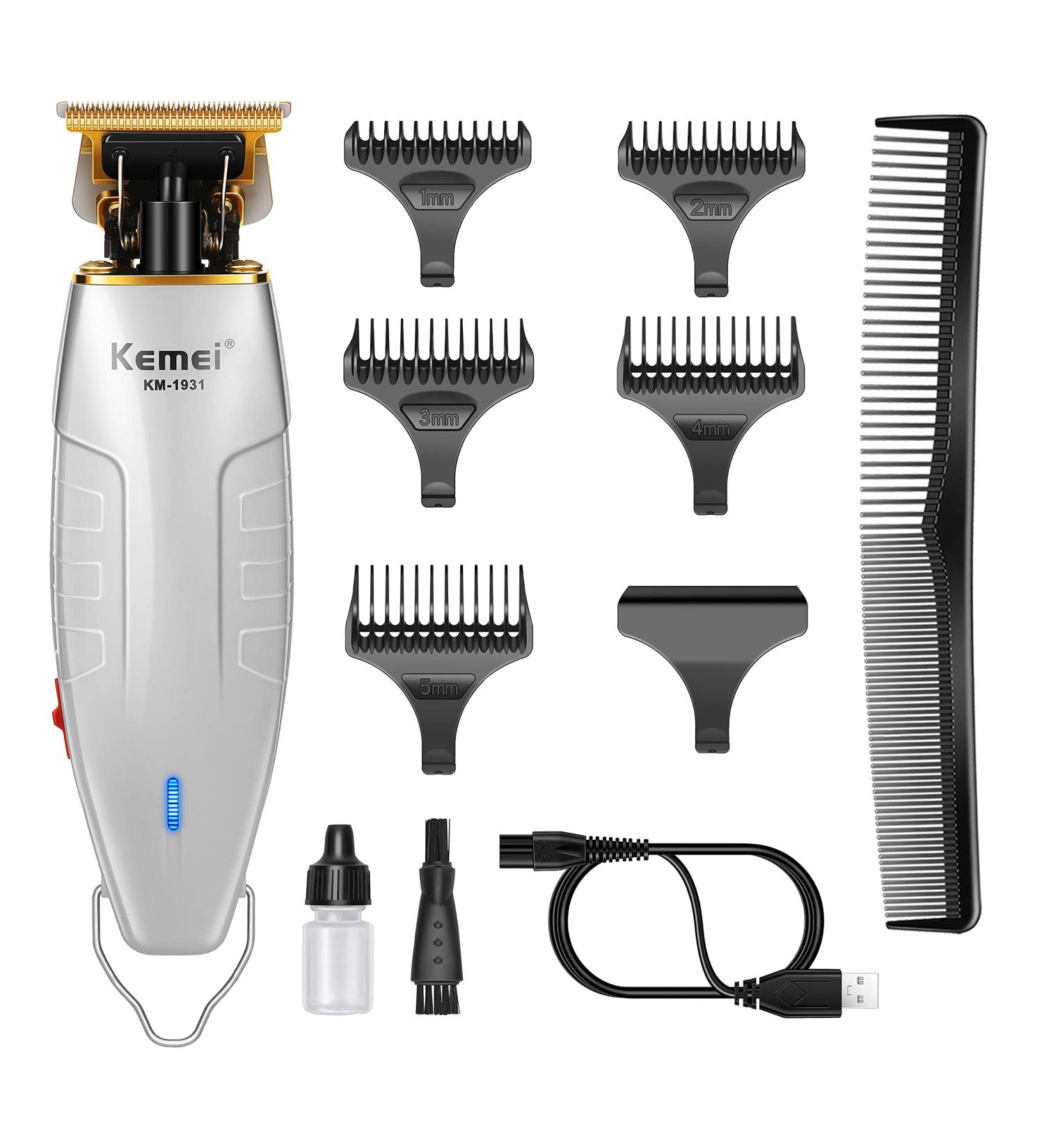 Kemei Professional 0mm Bald Head Hair Trimmer for Men - Cordless Beard & Hair Grooming Kit - Buy Online on GoSupps.com
