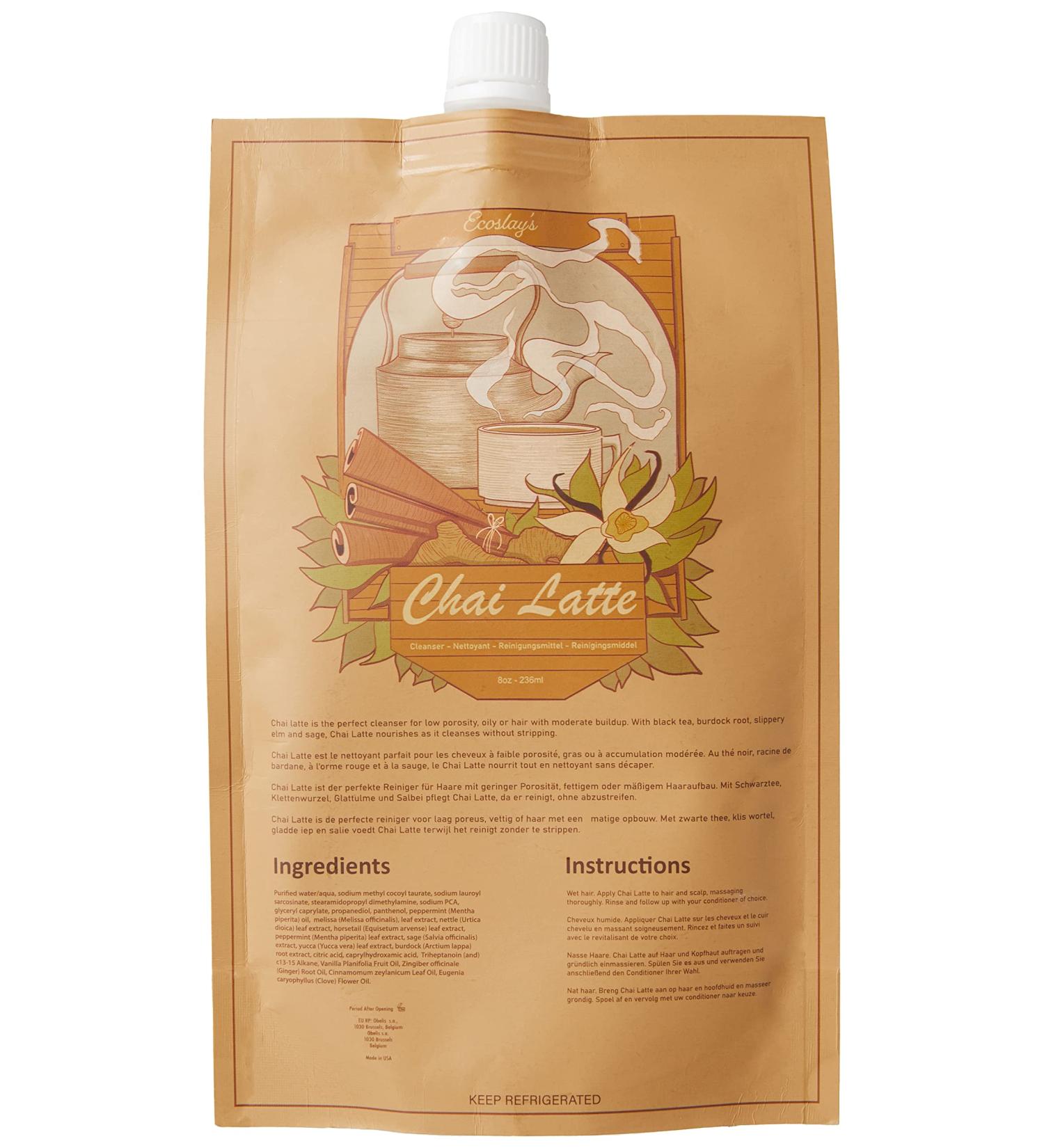 Ecoslay Chai Latte Cleanser - Gentle Low-Porosity Cleanser (8oz) | Clean Without Stripping - Buy Internationally - Buy Online on GoSupps.com