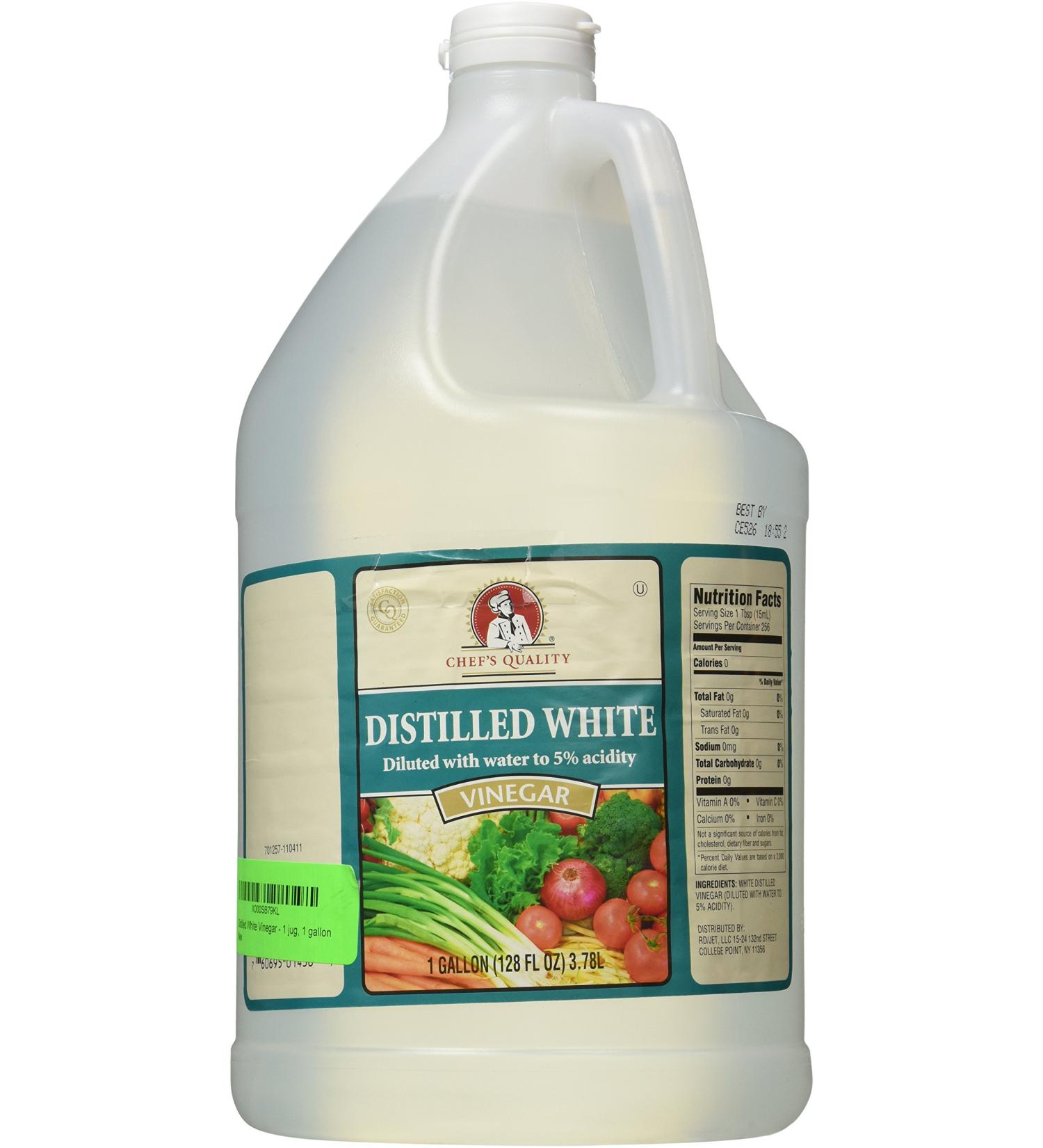 Chef's Quality White Distilled Vinegar Gallon - Premium Cooking Ingredient - Buy Online on GoSupps.com