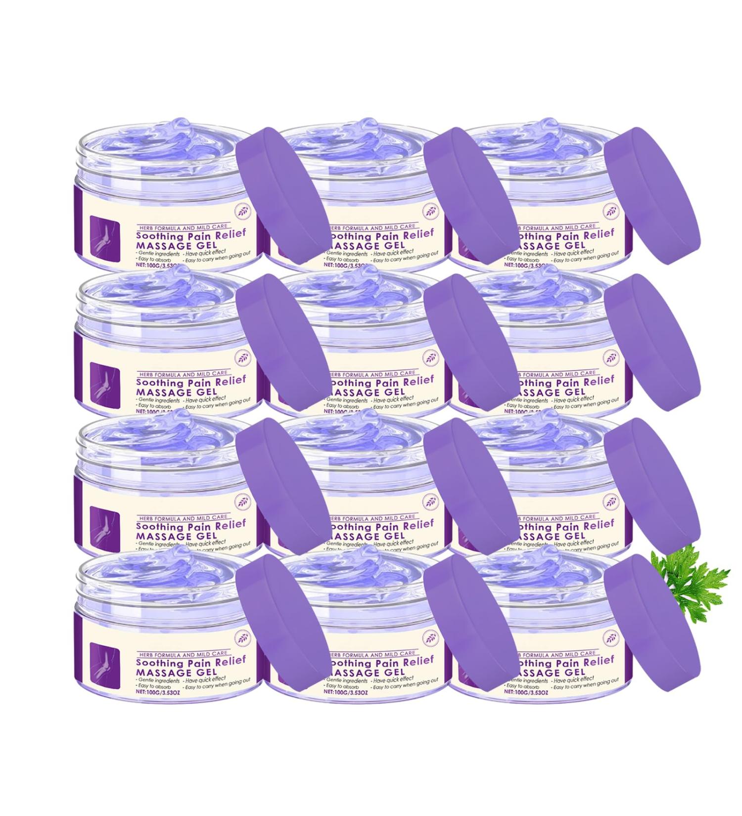 Gel de massage violet apaisant pour les articulations soulage les genoux et les douleurs articulaires. Cr me de massage pour tout le corps gel rafra chissant aux extraits naturels (12PCS) - Buy Online on GoSupps.com