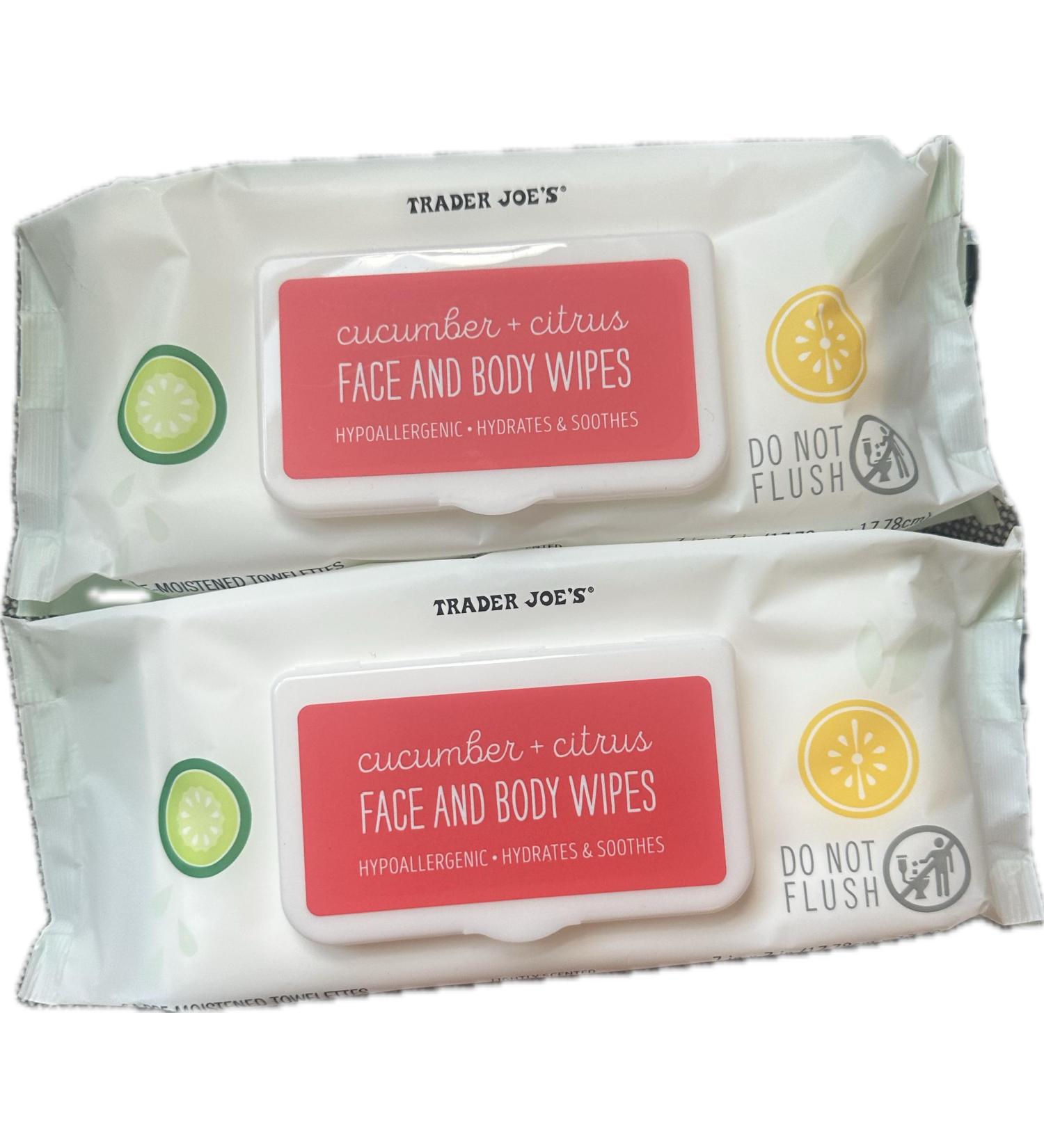 Cucumber & Citrus Face & Body Wipes - 128 Wipes | Refreshing & Hydrating | Shop Internationally - Buy Online on GoSupps.com
