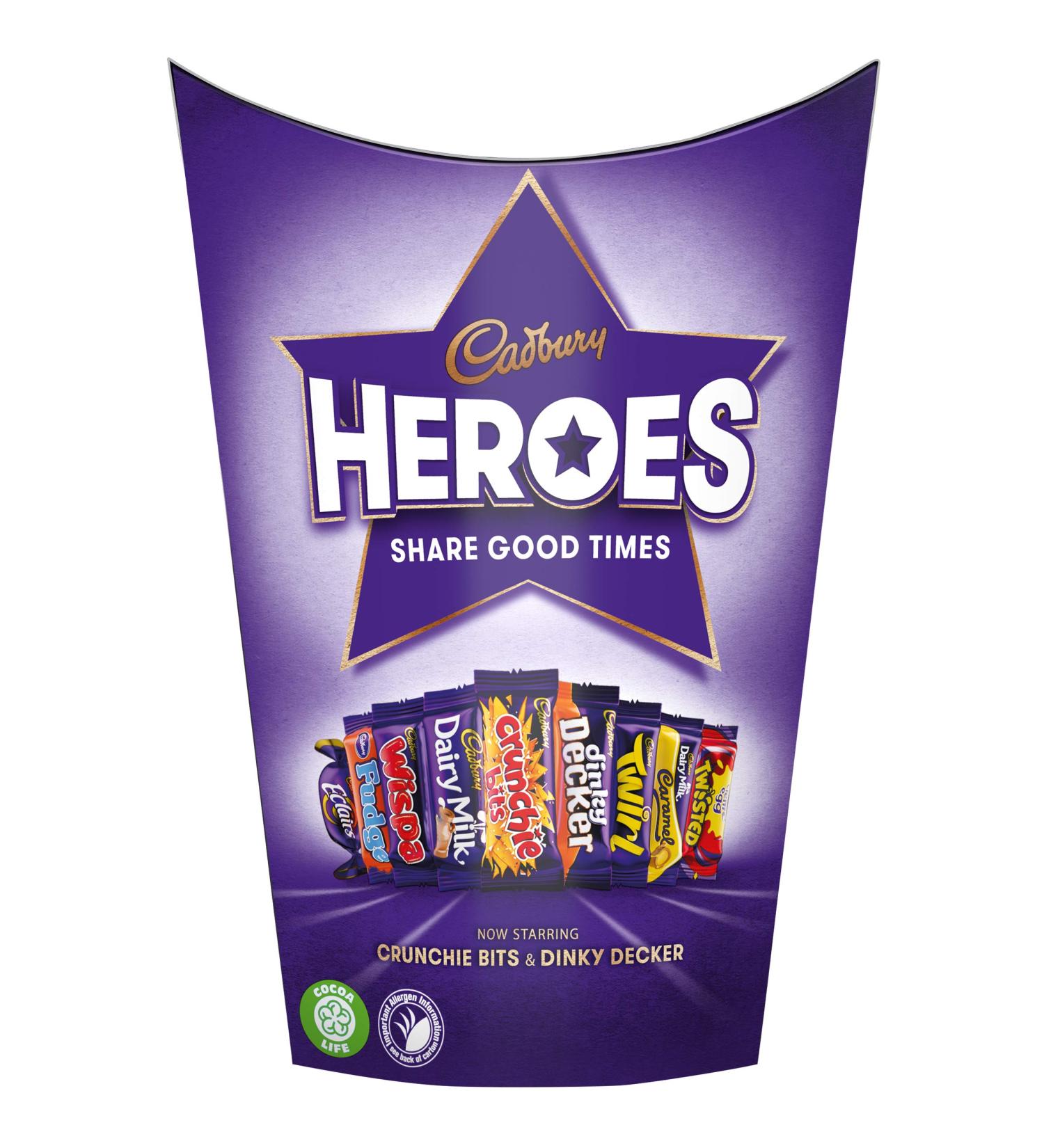 Cadbury Cadbury Heroes Chocolate Cardboard 185g