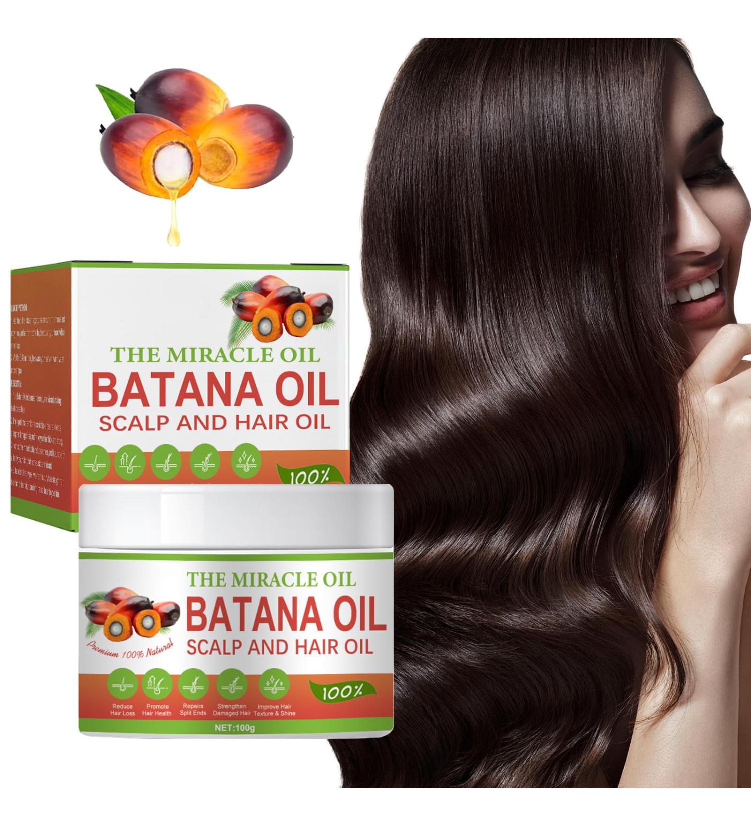 INBOLM Batana Oil Raw Batana Oil Batana Oil For Hair Growth Batana Oil Organic 100% Natural Batana Oil from Repairs Damaged Hair Skin Reduces Hair LossMiracle Oil for Healthier Thicker Fuller 100ml - Buy Online on GoSupps.com