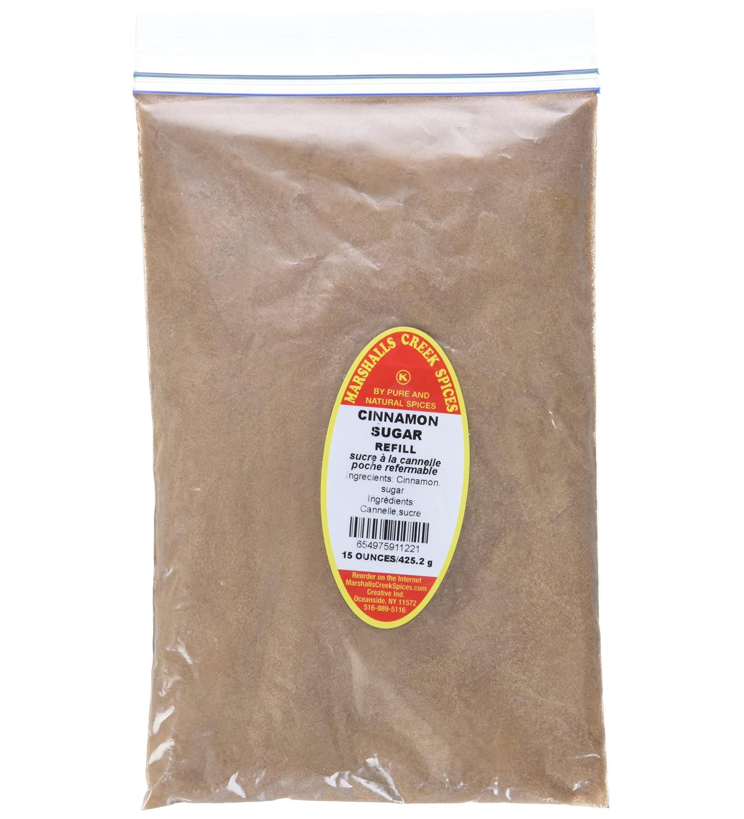 Marshalls Creek Spices Marshalls Creek Kosher Spices Cinnamon Sugar Refill 15 Oz 15 ounces - Buy Online on GoSupps.com