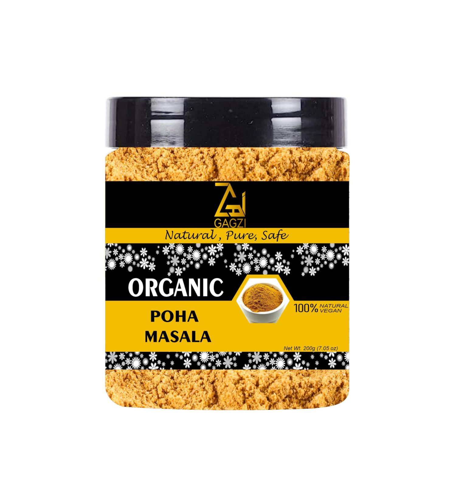 GAGZI All Natural Organic Spices Poha Masala 200 Gram (Packing May Be Vary) Pack of 1 200 Gram 7.05 oz