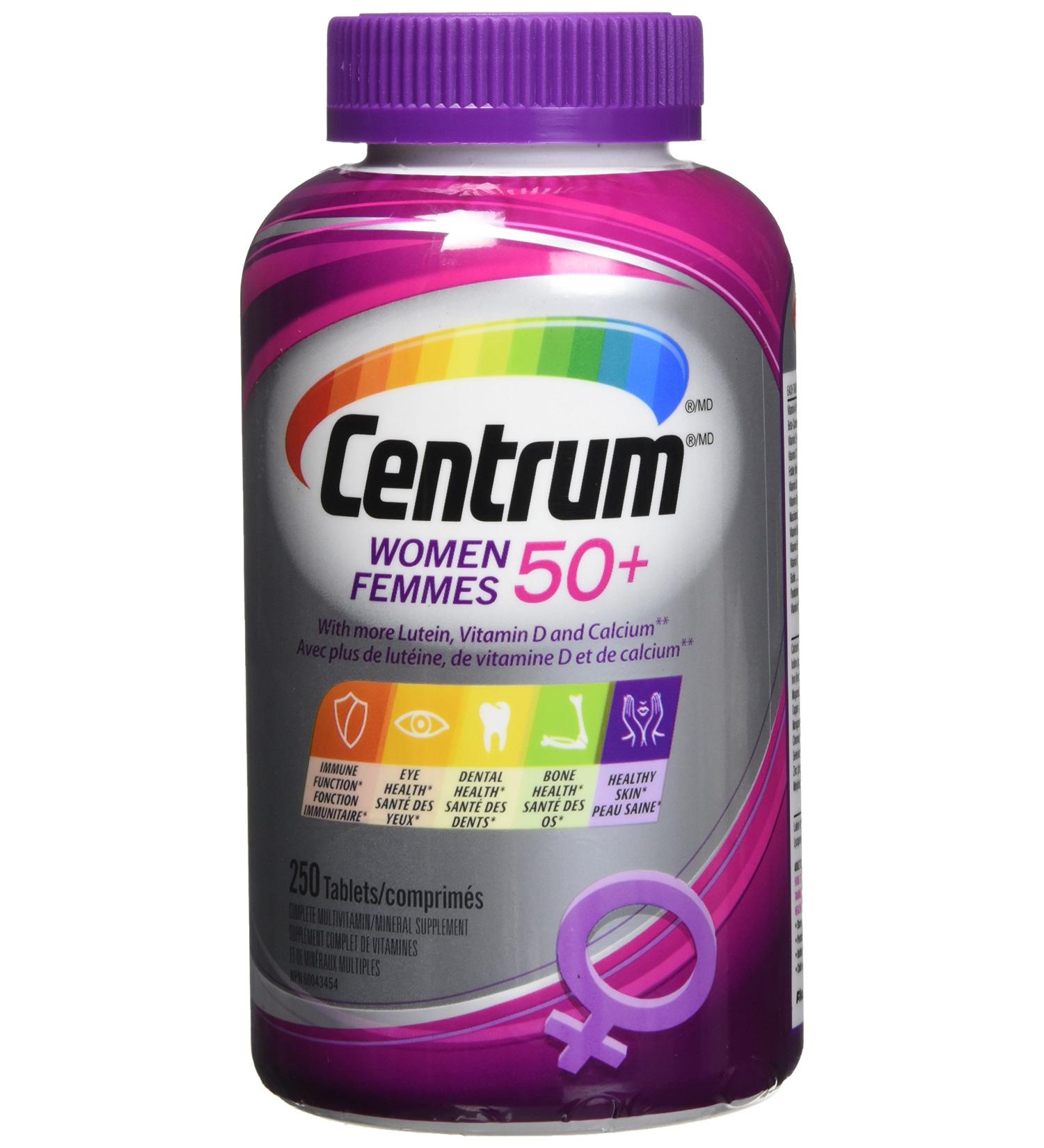 Centrum Women 50+ Tablets 250 Count(Packaging might vary) - Buy Online on GoSupps.com