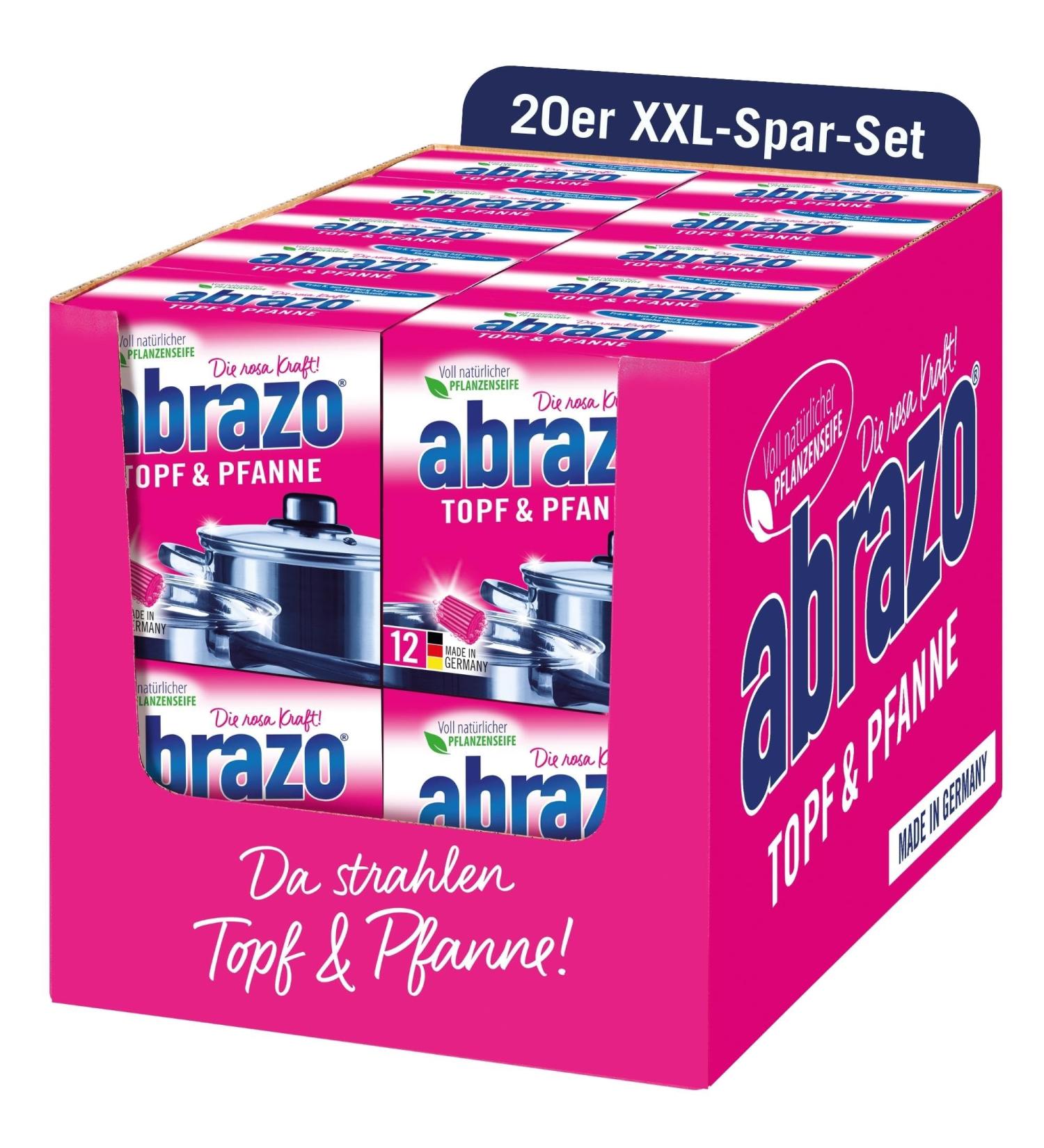 Abrazo Pot & Pan Cleaning Pillows | 240 Eco-Friendly Kitchen Sponges (20 Packs of 12) for Pots Grills & Ovens - Buy Online on GoSupps.com