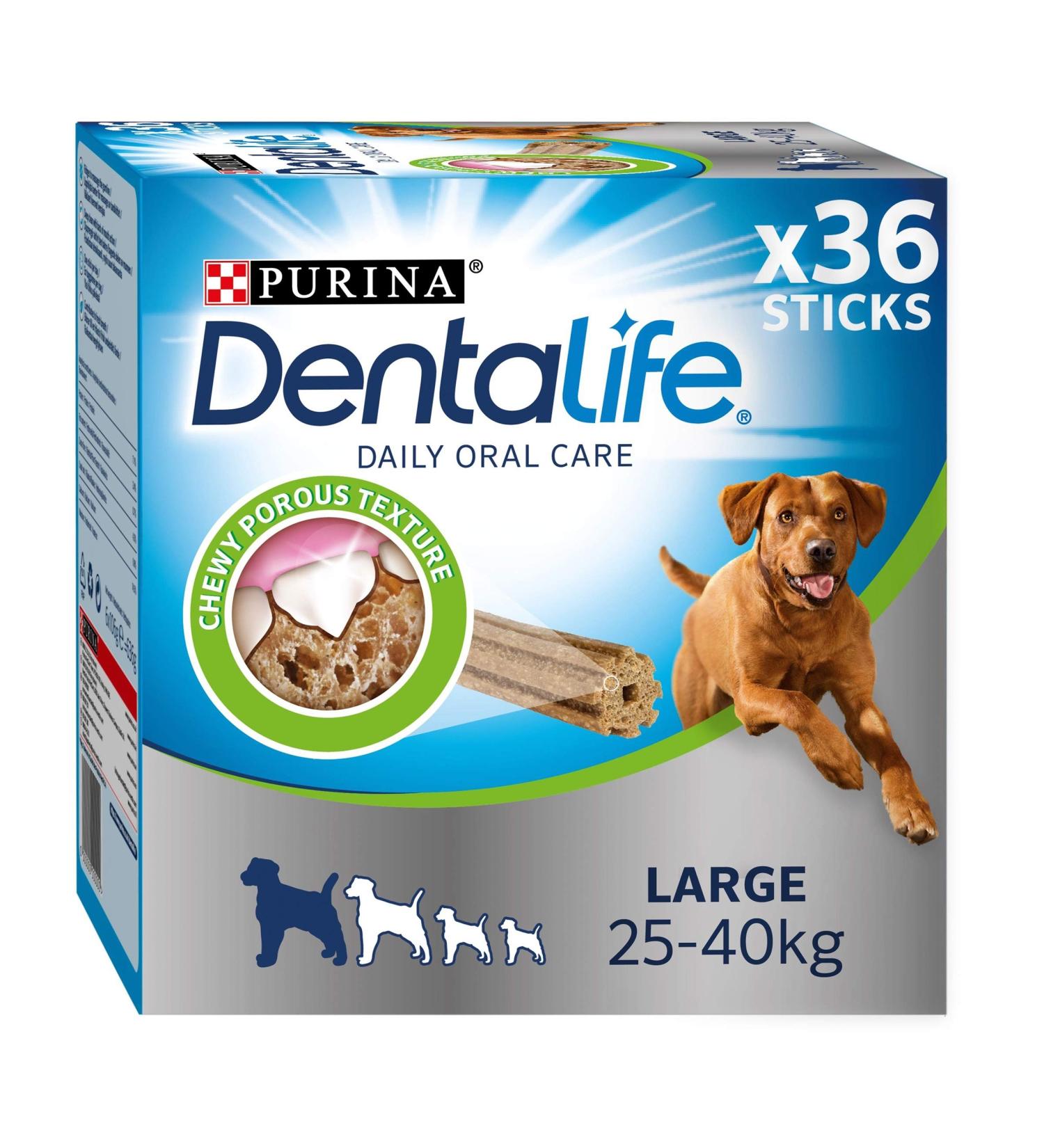 PURINA Dentalife | Large Dog Treat Dental Chew 36 Stick - Buy Online on GoSupps.com