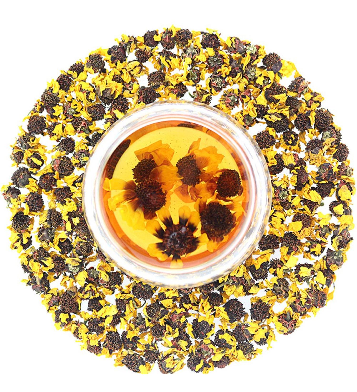 COLORFULTEA - 50g (1.76 oz) - Chinese Health Herbal Tea - Flower Tea - Floral Tea - Scented Tea - Dried Kunlun Snow Chrysanthemum Tea / Premium Pure Coreopsis Tinctoria Flowers Tea - Fragrant Natural Organic Tea - Buy Online on GoSupps.com