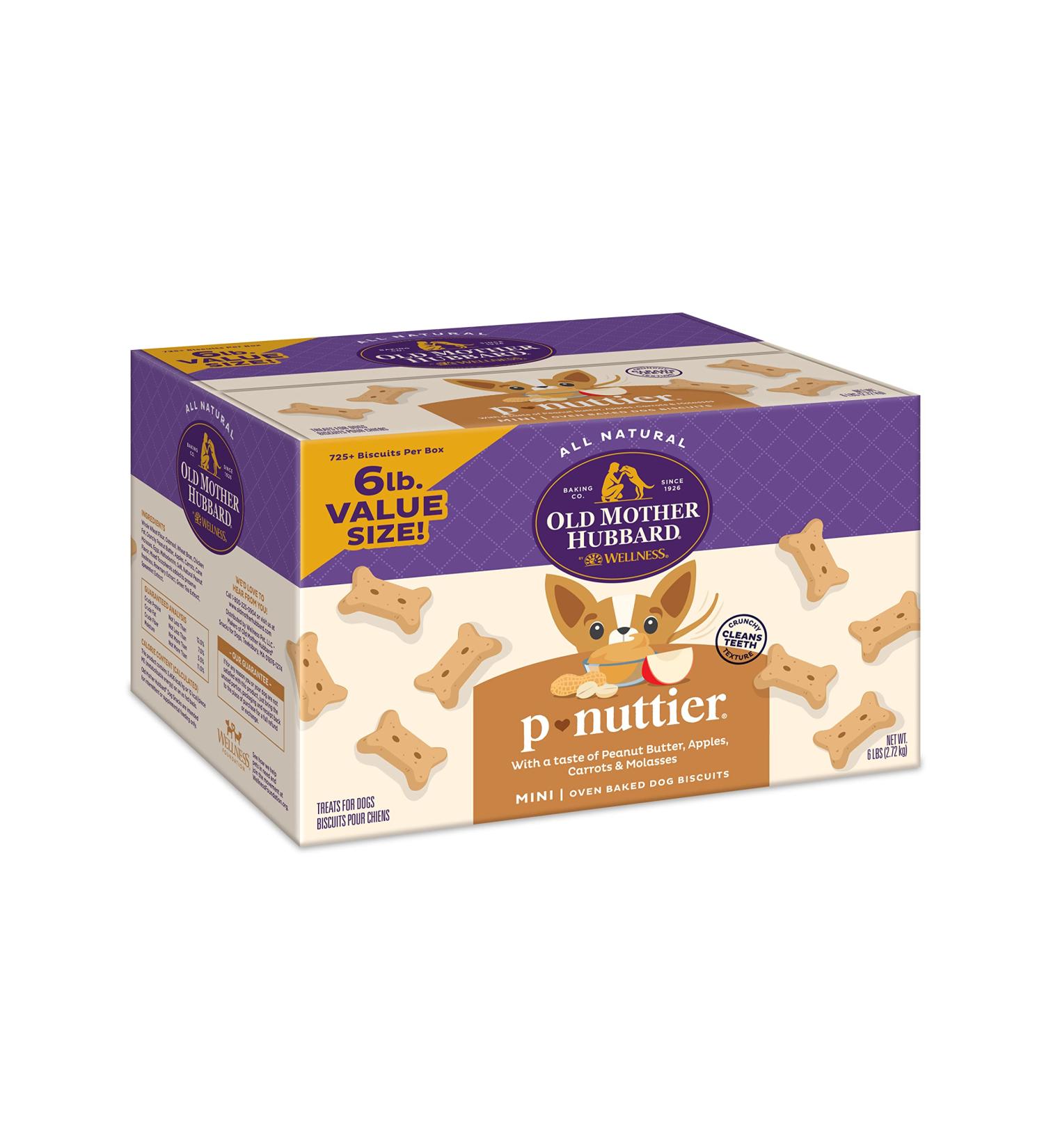 Old Mother Hubbard Classic P-Nuttier Peanut Butter Dog Treats - Small Dog Mini Training Treats 6lb - Natural & Healthy Crunchy Treats - Buy Online on GoSupps.com